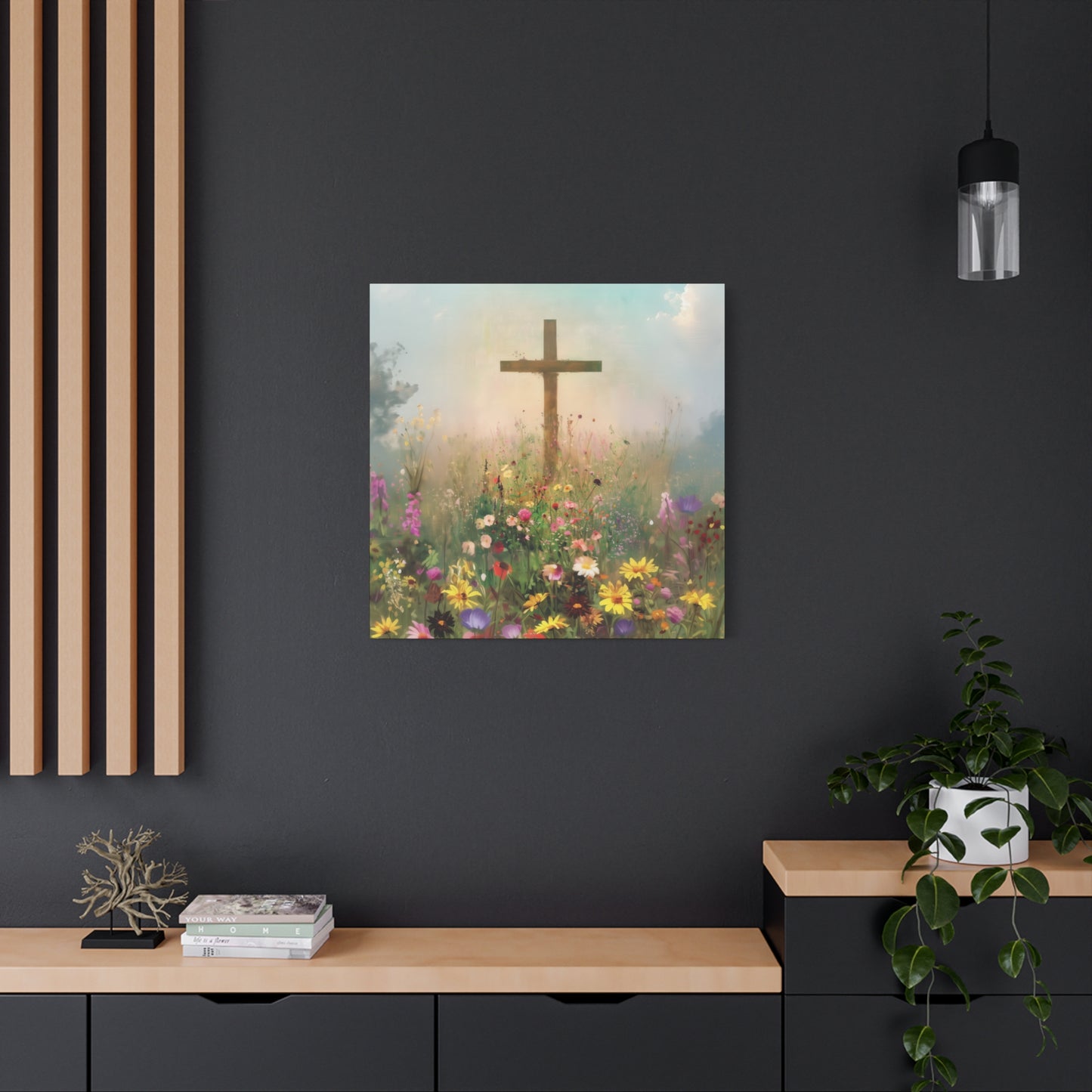 The Cross That Called the Earth to Life - Gallery Wrapped Canvas - Print - Religious Art for your Home - Catholic