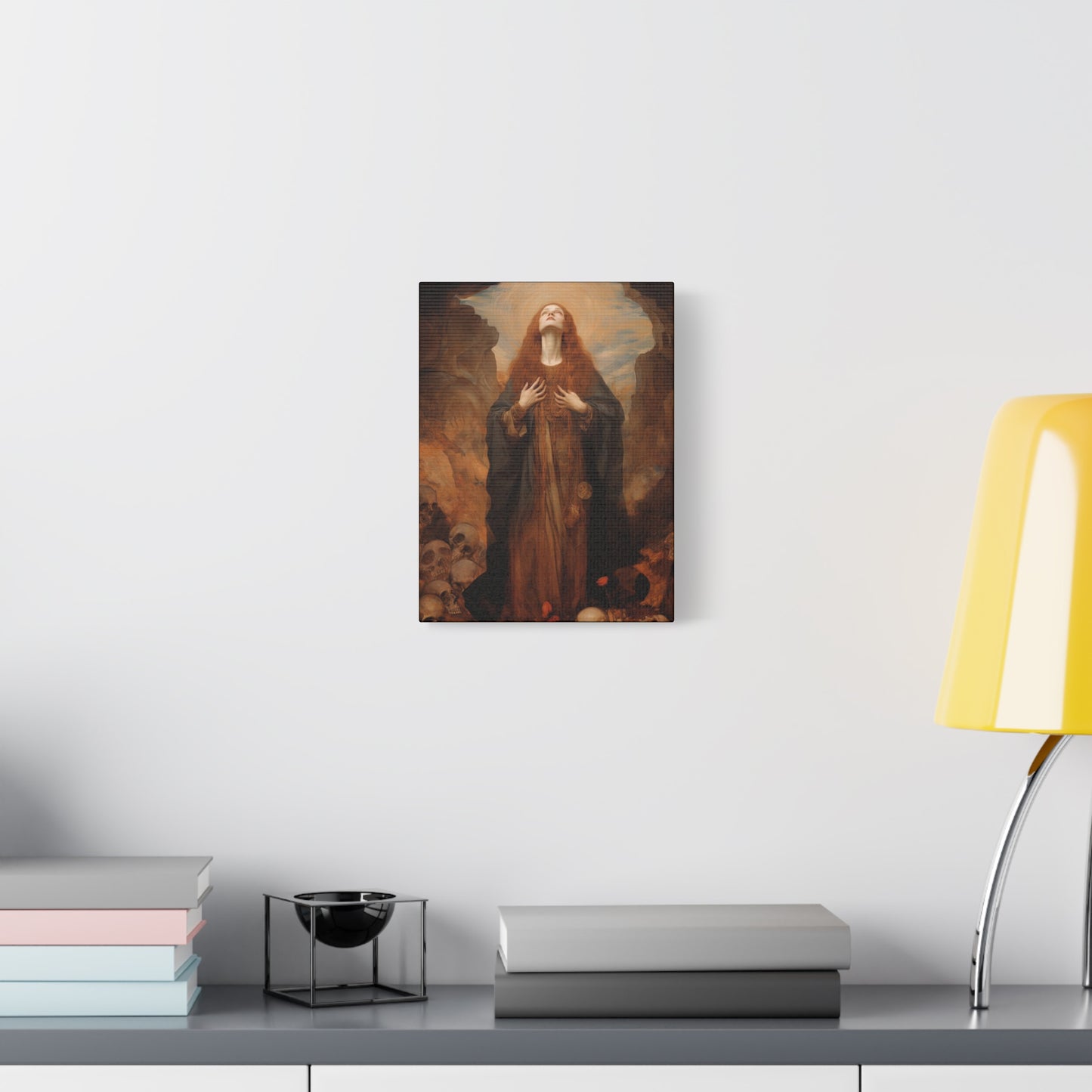 Saint Rosalia - Museum Wrapped Canvas - Sanctified Souls Print - Religious Art for your Home