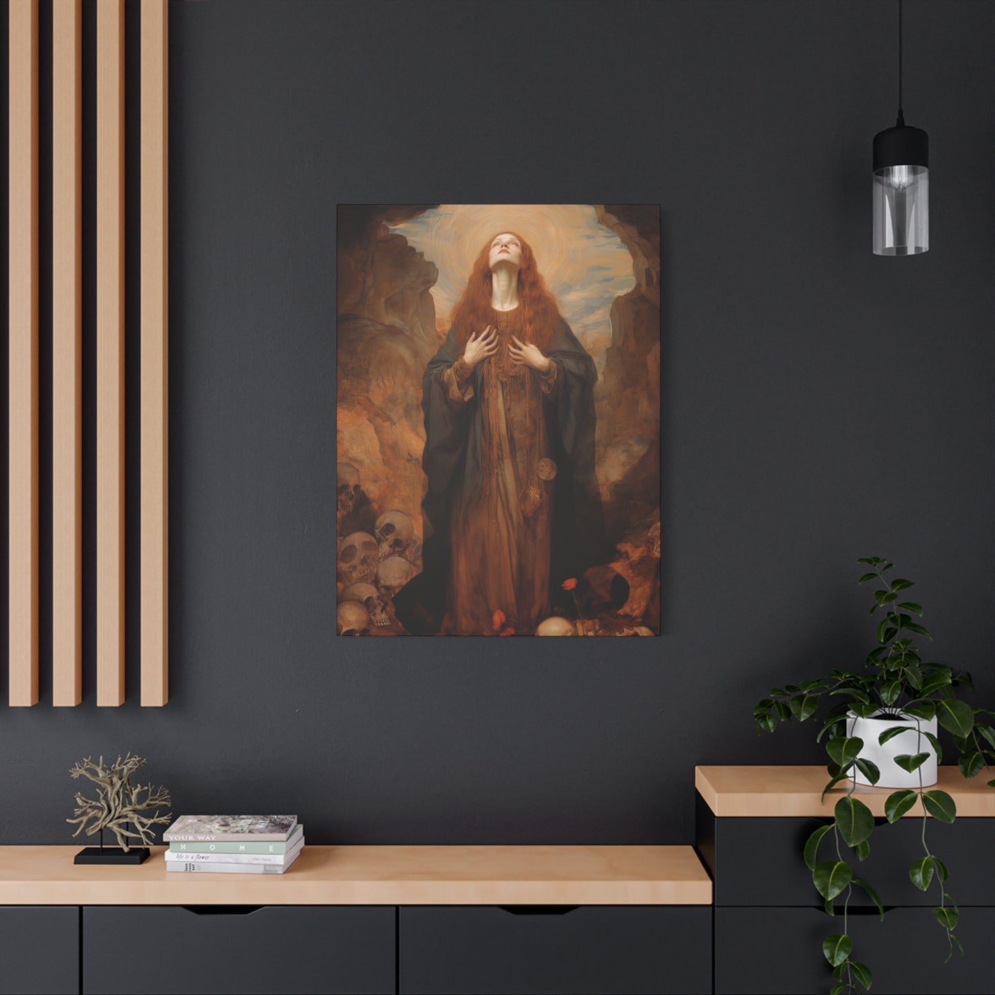 Saint Rosalia - Museum Wrapped Canvas - Sanctified Souls Print - Religious Art for your Home