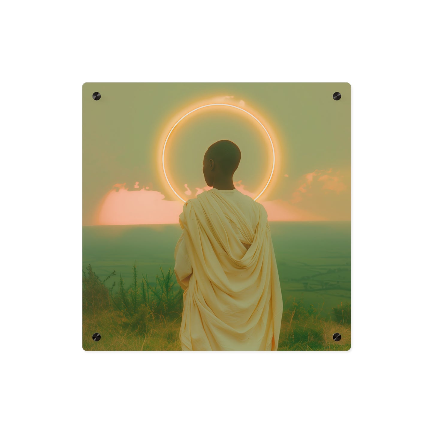 Saint Charles Lwanga Wall Art Panel - Ready to Hang Acrylic Print - Catholic Saint Art - Patron Saint Print - No Frame needed