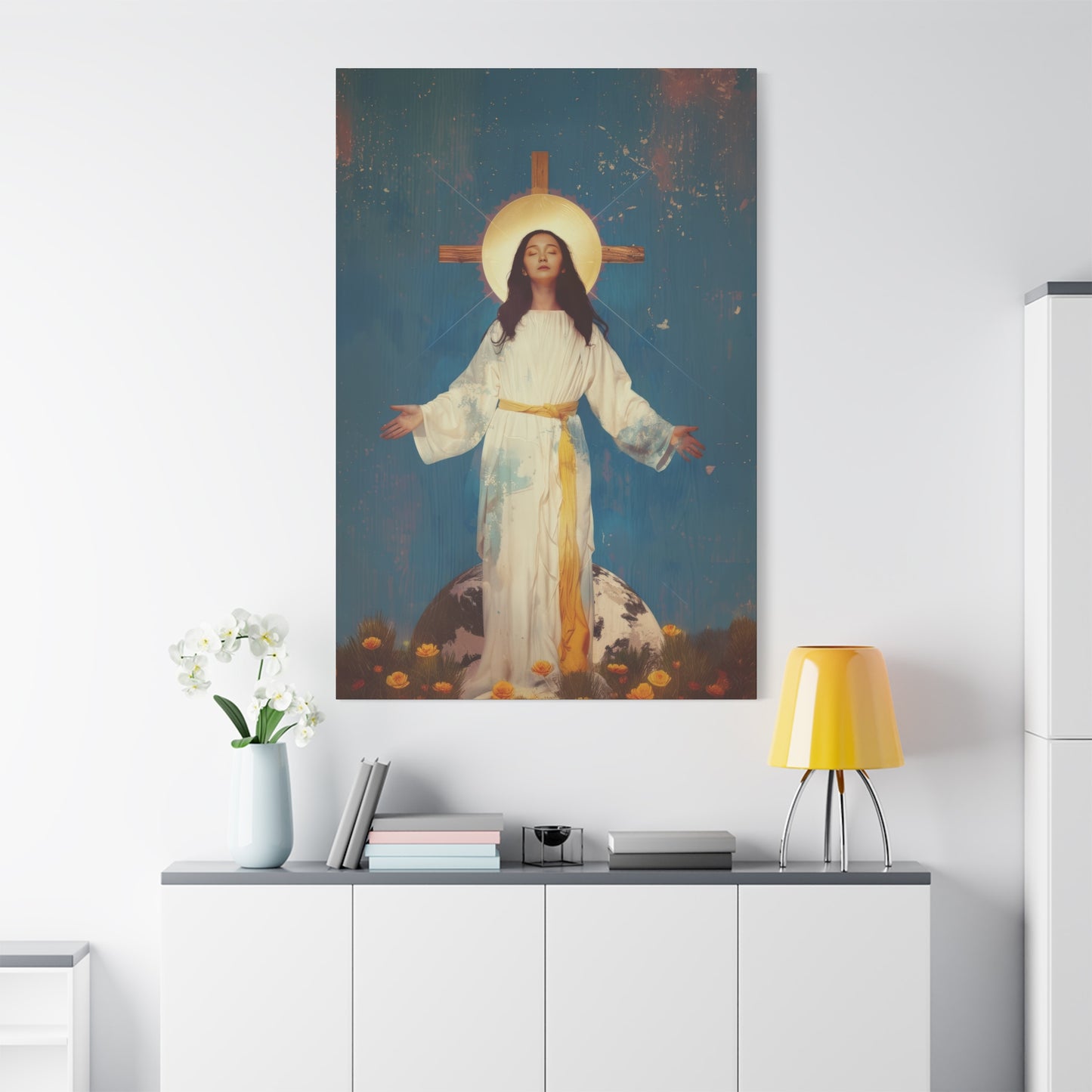 Our Lady of Akita - Mother Mary - Gallery Wrapped Canvas - Print - Religious Art for your Home - Catholic