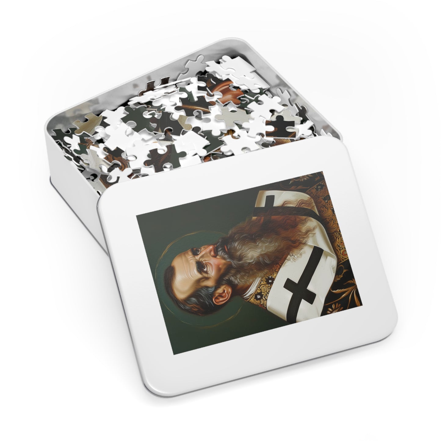 Saint Basil the Great - Puzzle and Keepsake Tin - Religious Jigsaw Puzzle (30, 110, 252, 500,1000-Piece) - Religious Puzzle