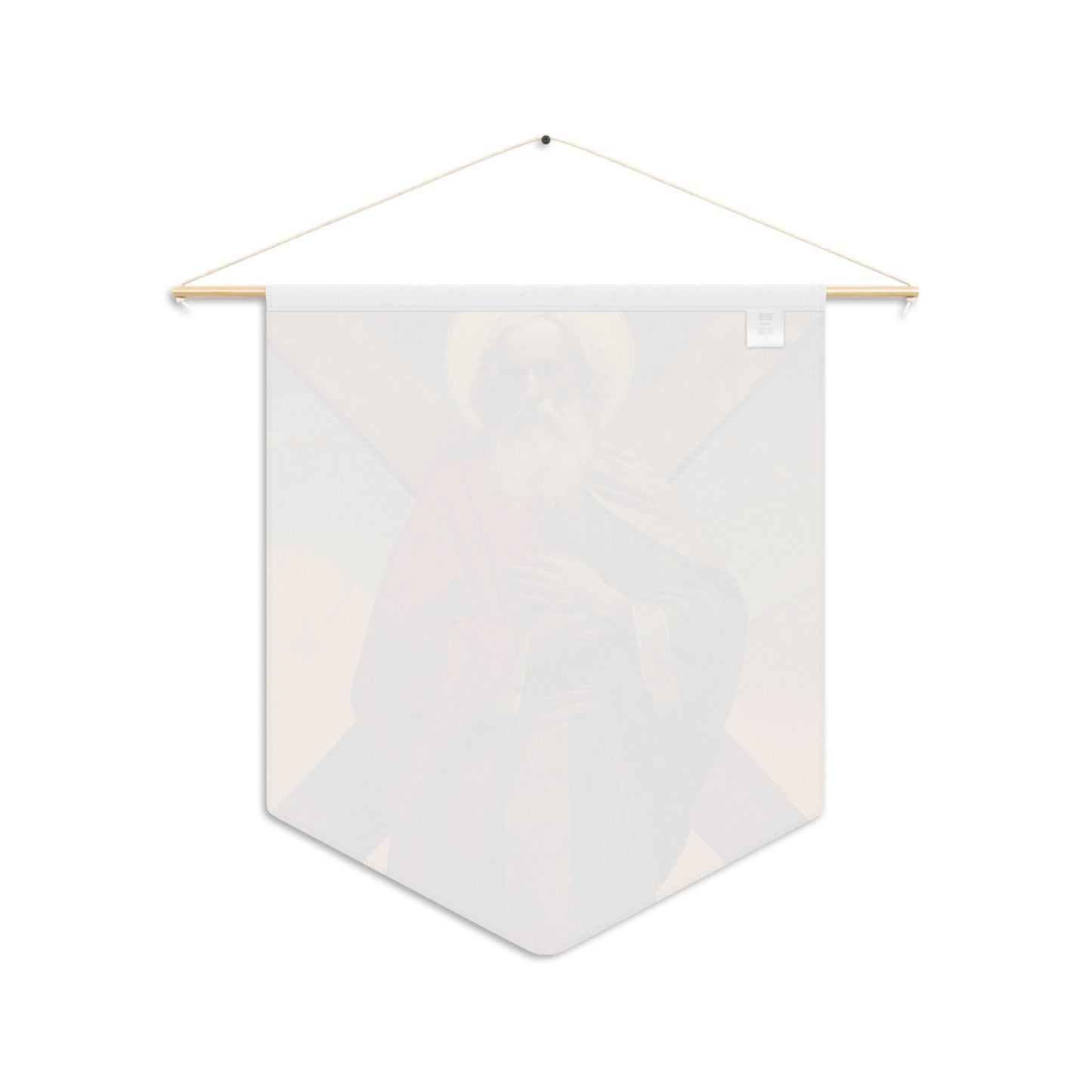 Saint Andrew the Apostle - Pennant / Banner / Wall Hanging - Prayer room art - Catholic Home Art - Large Saint Art for your home - 18" x 21"