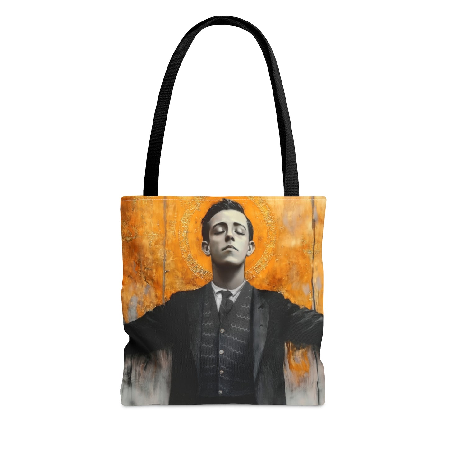 Blessed Miguel Pro Tote Bag - Large Medium Small Faith Art Bag - Catholic Faith Purse - Double Sided - Bible bag - Prayer Bag