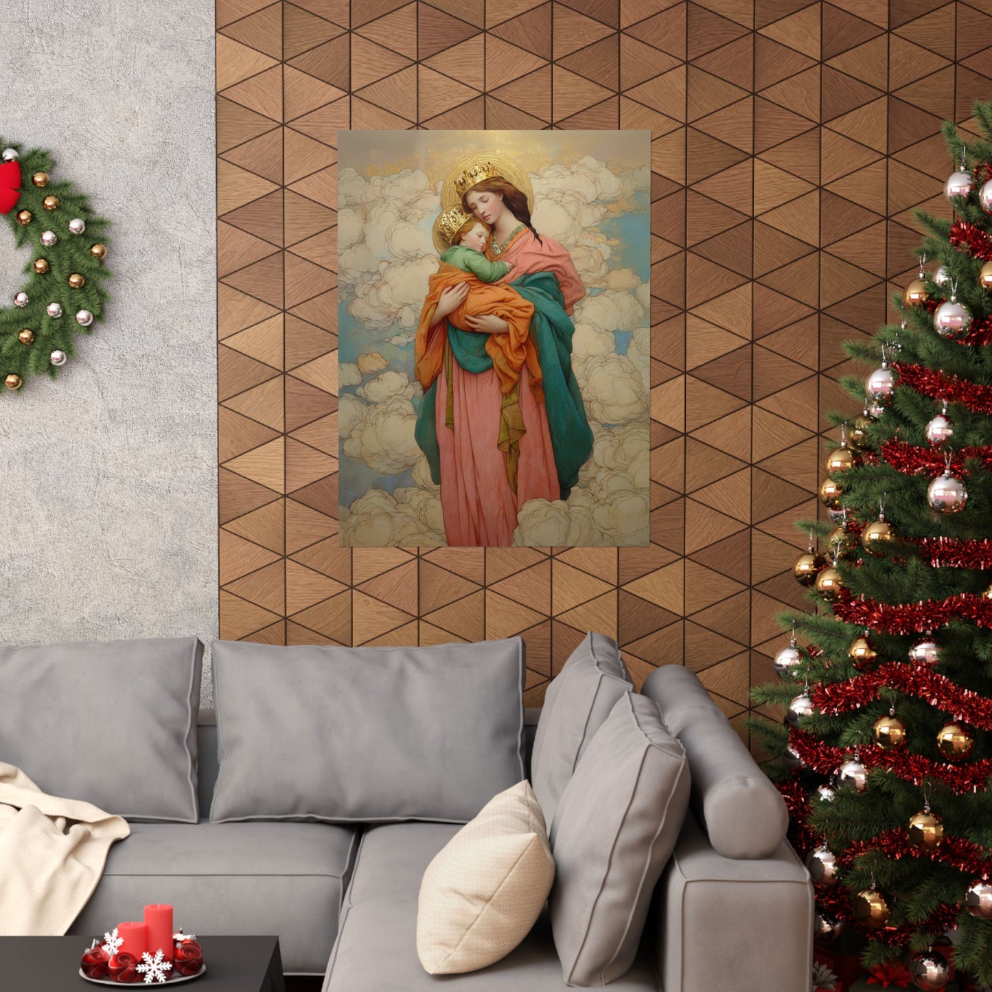 Our Lady, Strong and Tender - Mary, Help of Christians - Sanctified Souls Print - Multiple Sizes - Premium Matte Vertical Posters