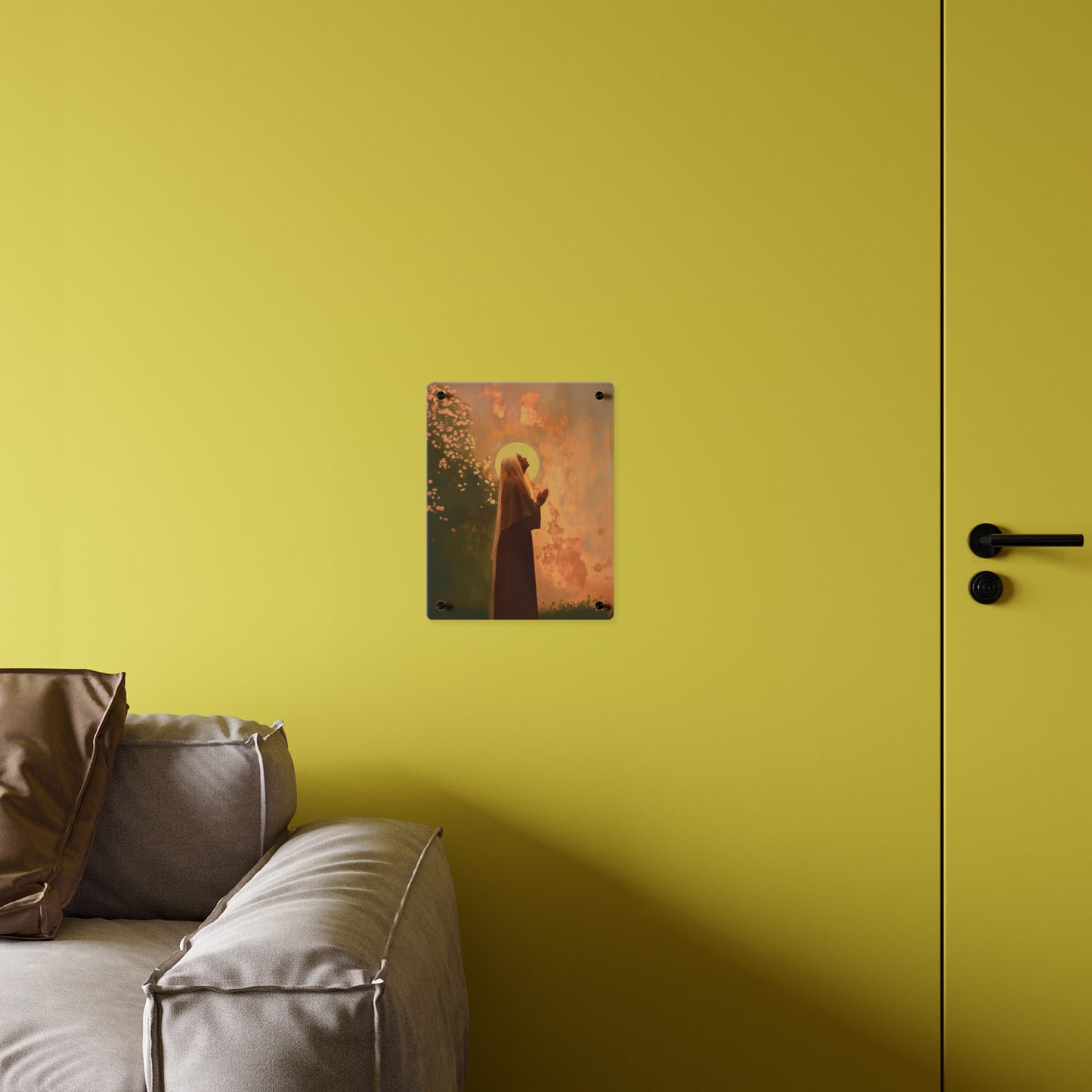 Saint Monica Wall Art Panel - Ready to Hang Acrylic Print - Catholic Saint Art - Patron Saint Print - No Frame needed