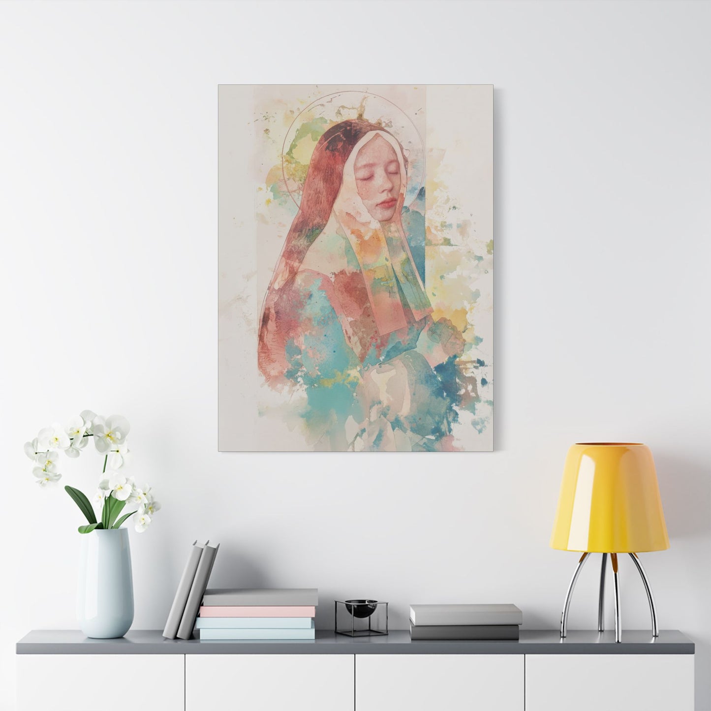 Saint Bernadette - Museum Wrapped Canvas - Sanctified Souls Print - Religious Art for your Home