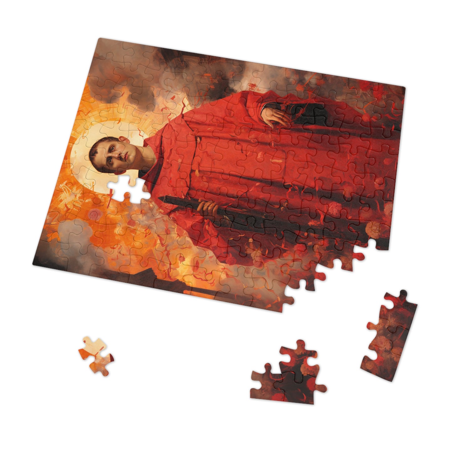 Saint Lawrence - Puzzle and Keepsake Tin - Religious Jigsaw Puzzle (30, 110, 252, 500,1000-Piece) - Religious Puzzle