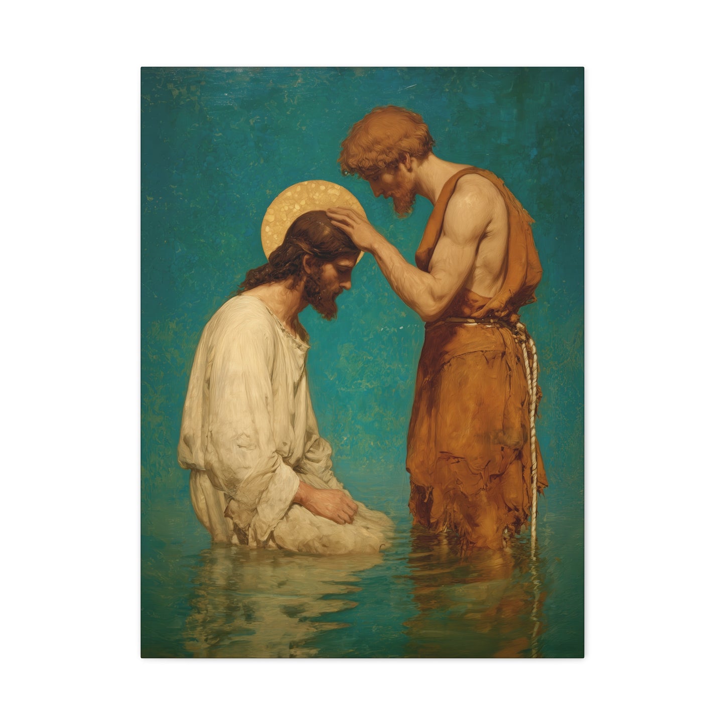 Saint John the Baptist, The Prophet and the Promise - Museum Wrapped Canvas - Print - Religious Art for your Home - Christian print