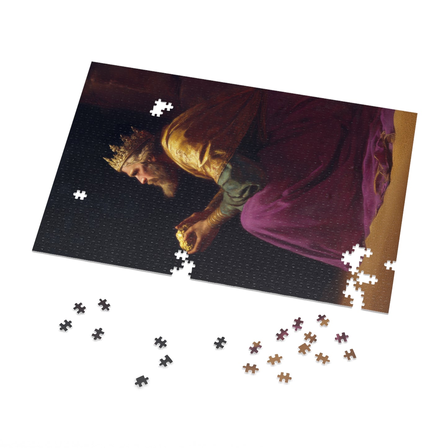 Melchior and the Gift Fit for a King - 3 Wise Men - Puzzle and Keepsake Tin - Religious Jigsaw Puzzle (30, 110, 252, 500,1000-Piece)