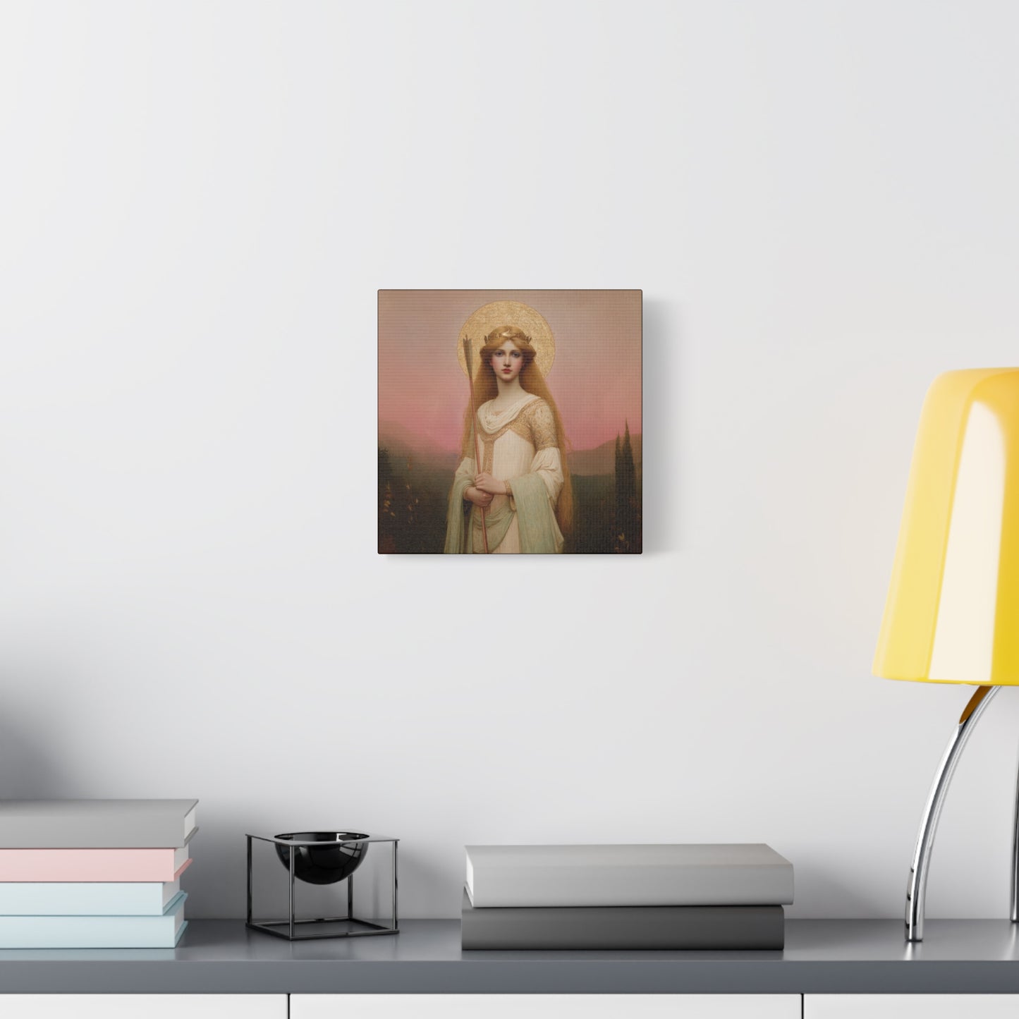 Saint Ursula -  Museum Wrapped Canvas - Sanctified Souls Print - Religious Art for your Home - Catholic Patron Saint Art