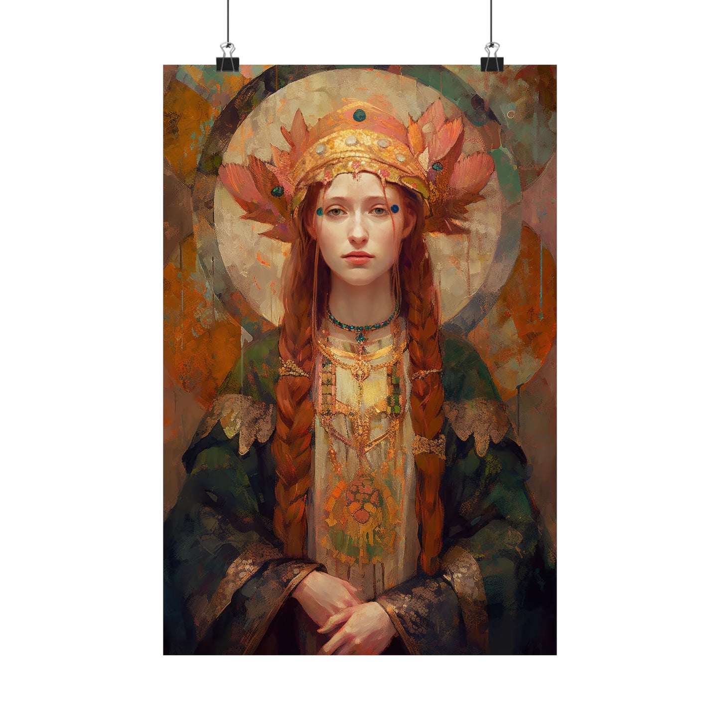 Saint Margaret of Scotland - Sanctified Souls Print - Multiple Sizes - Premium Matte Vertical Posters