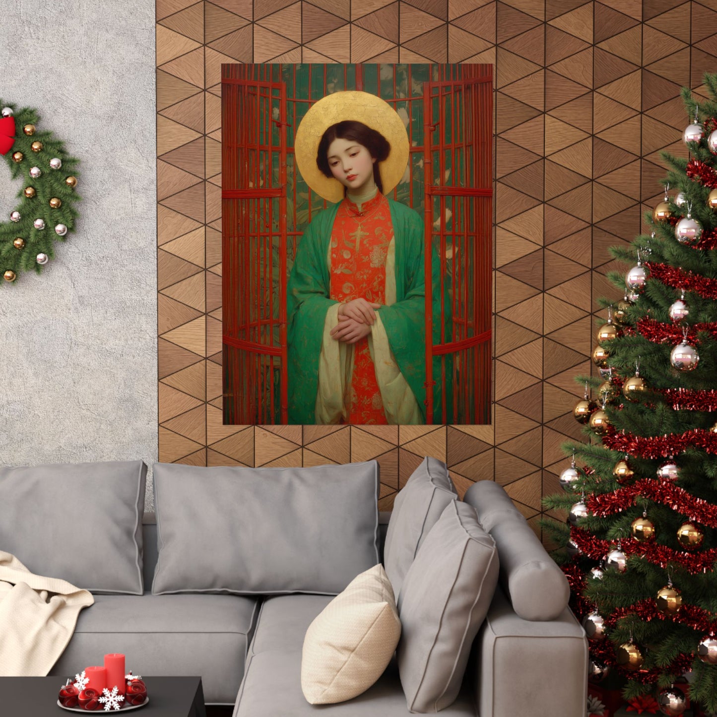 Saint Agnes Tsao Kou Ying  - Sanctified Souls Print - Multiple Sizes - Premium Posters - Catholic Art - Christian Home Decor Artwork