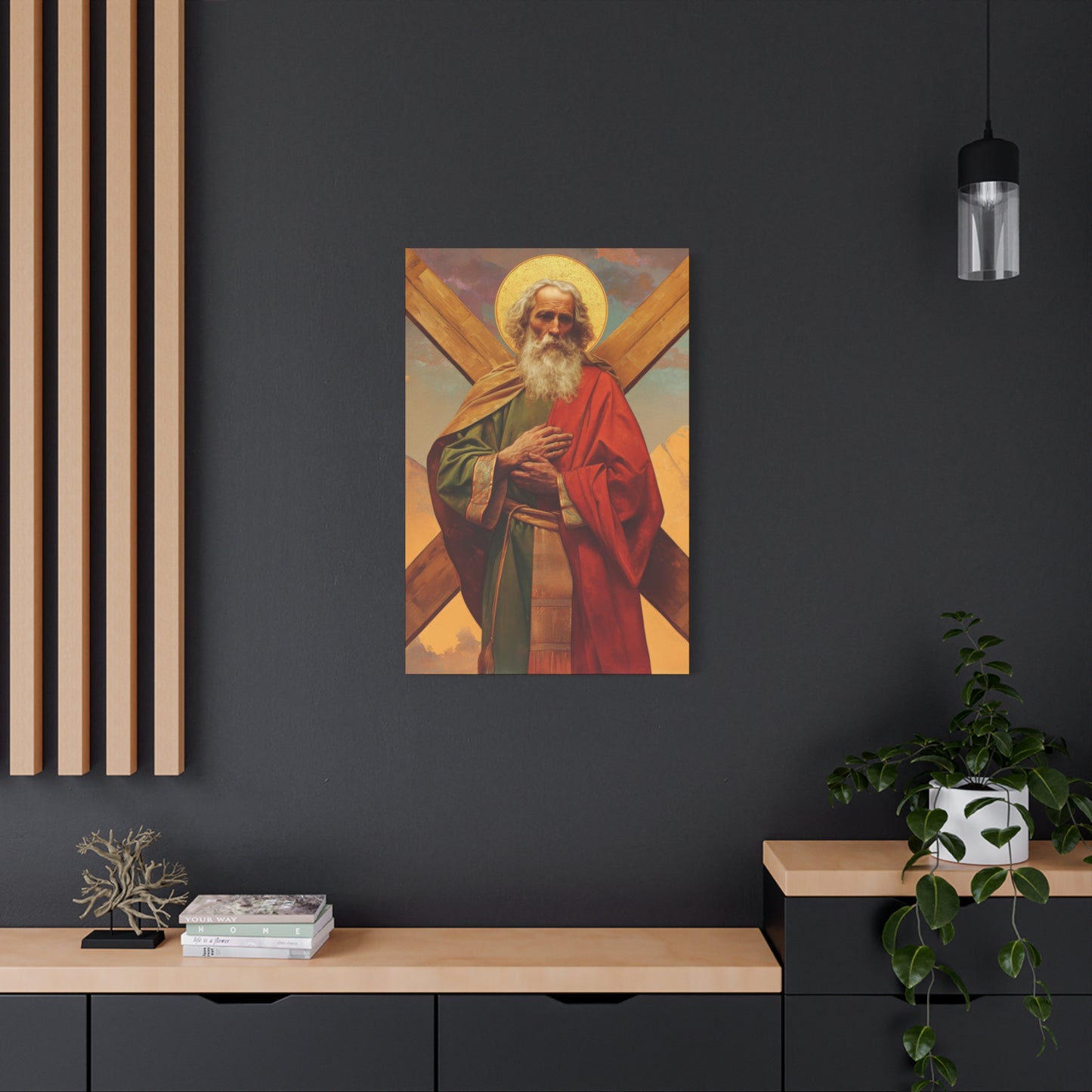 Saint Andrew the Apostle - Gallery Wrapped Canvas - Print - Religious Art for your Home - Catholic