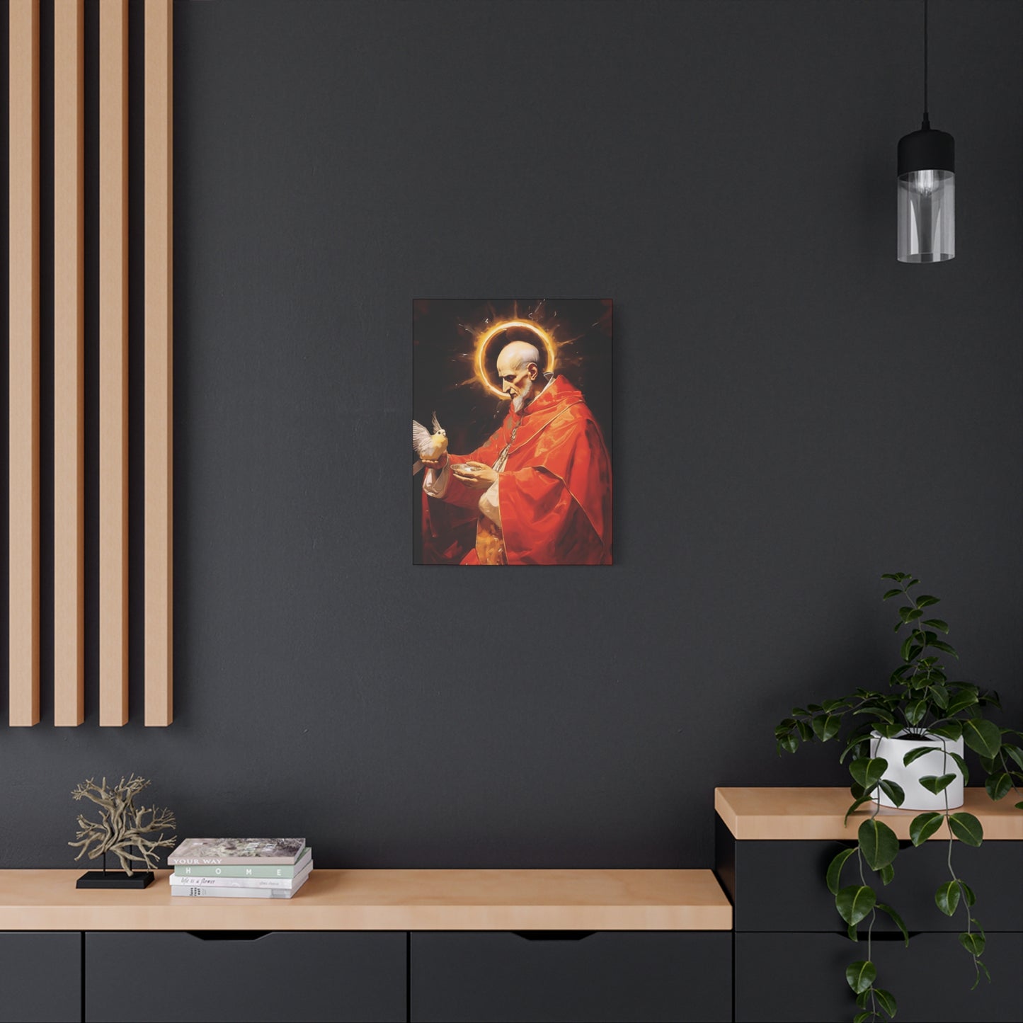 Pope Saint Gregory the Great  - Museum Wrapped Canvas - Sanctified Souls Print - Religious Art for your Home