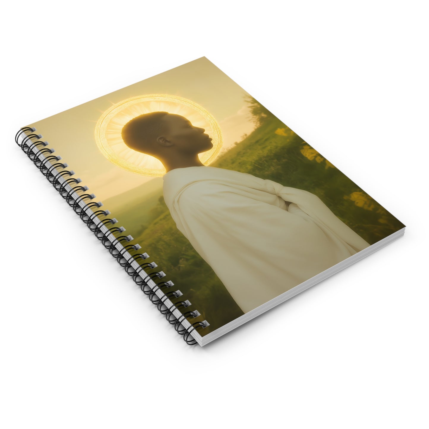 Saint Charles Lwanga - Sanctified Souls Art - Religious Based Notebook - Spiral Notebook - Prayer journal