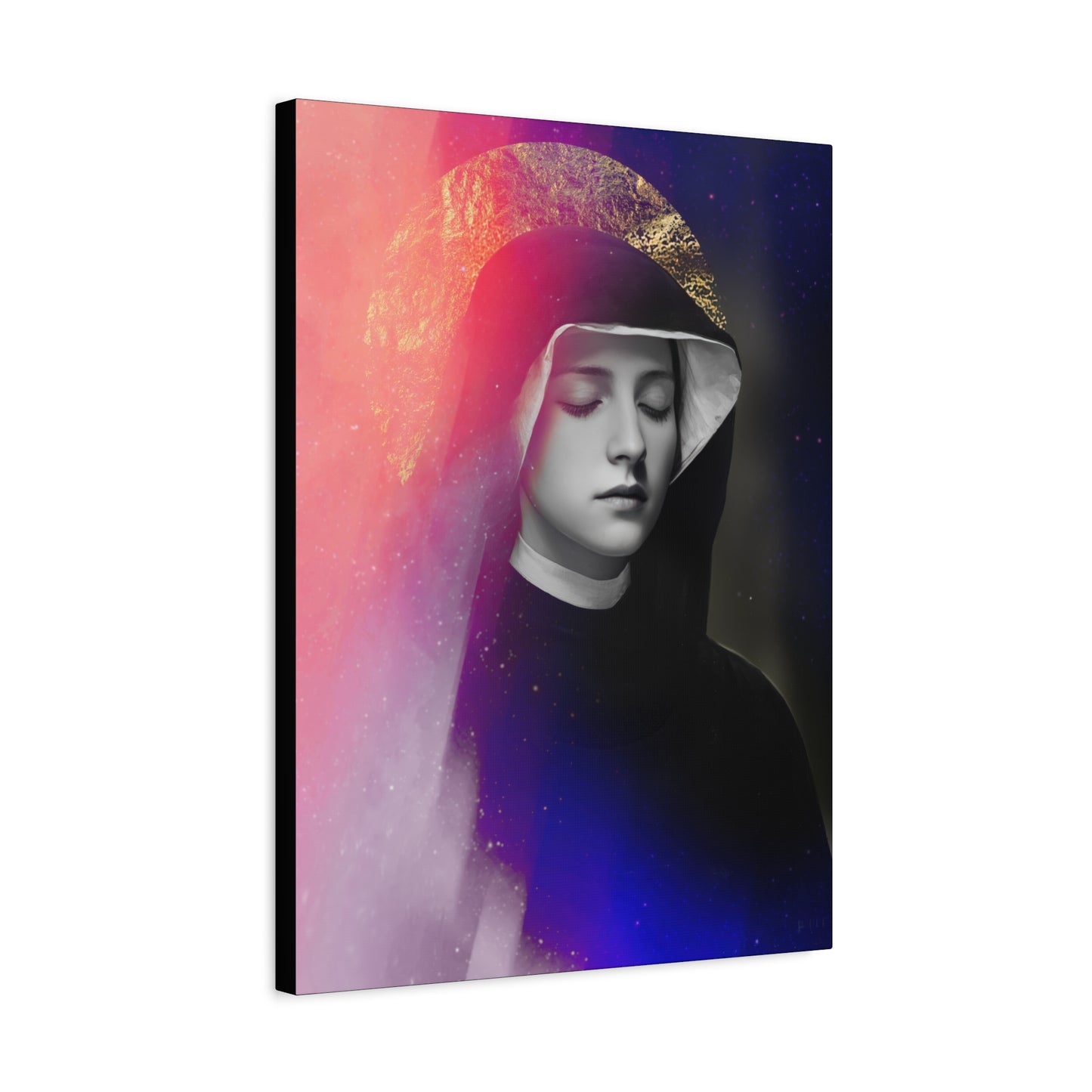 Saint Faustina Kowalska - Museum Wrapped Canvas - Sanctified Souls Print - Religious Art for your Home