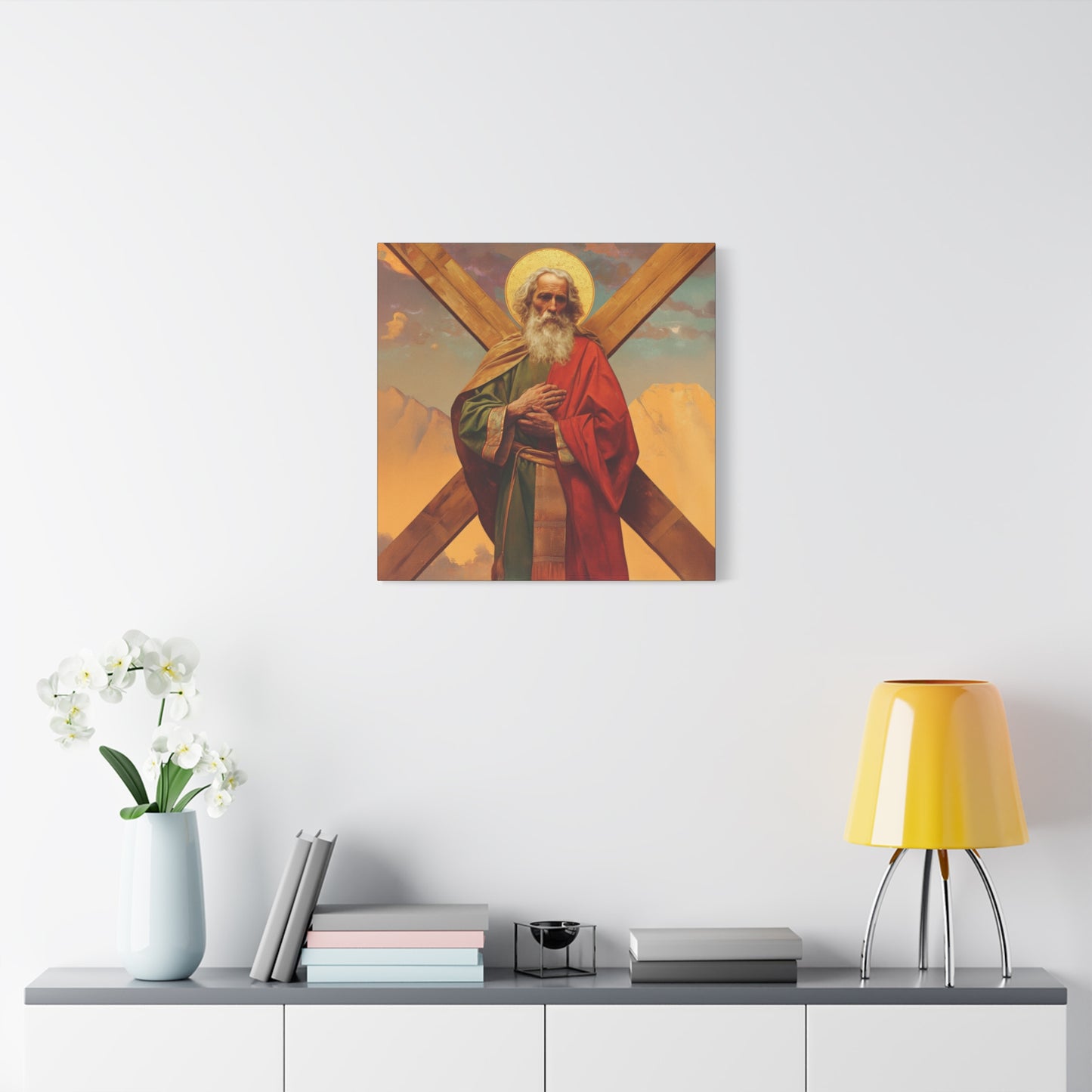 Saint Andrew the Apostle - Gallery Wrapped Canvas - Print - Religious Art for your Home - Catholic