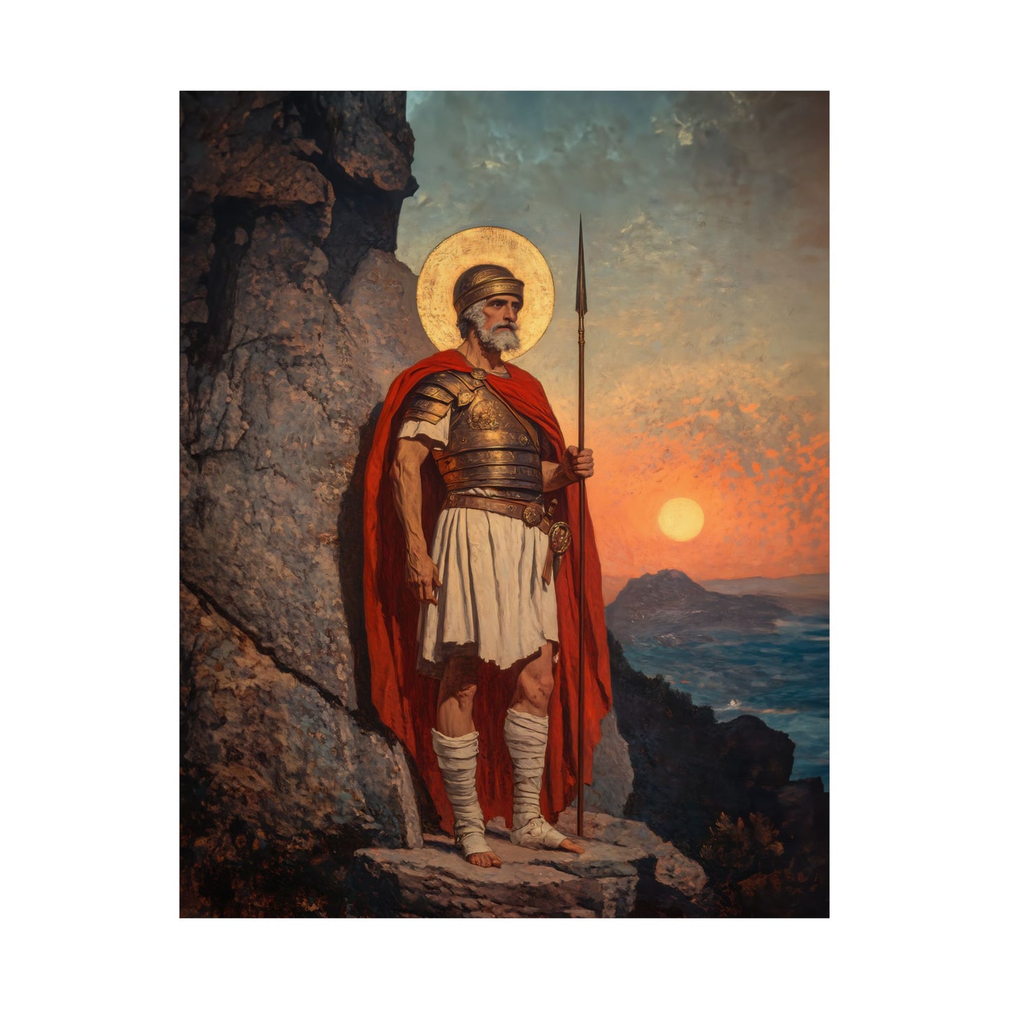 Saint Andrew the Tribune - Sanctified Souls Print - Multiple Sizes - Premium Posters - Catholic Art - Christian Home Decor Artwork