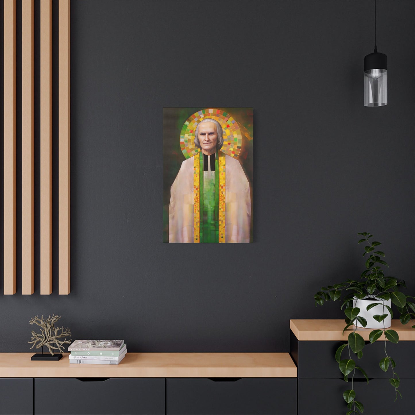 Saint John Vianney Canvas Print - Multiple Sizes - Catholic Home art - Museum Wrapped Canvas - Sanctified Souls Print