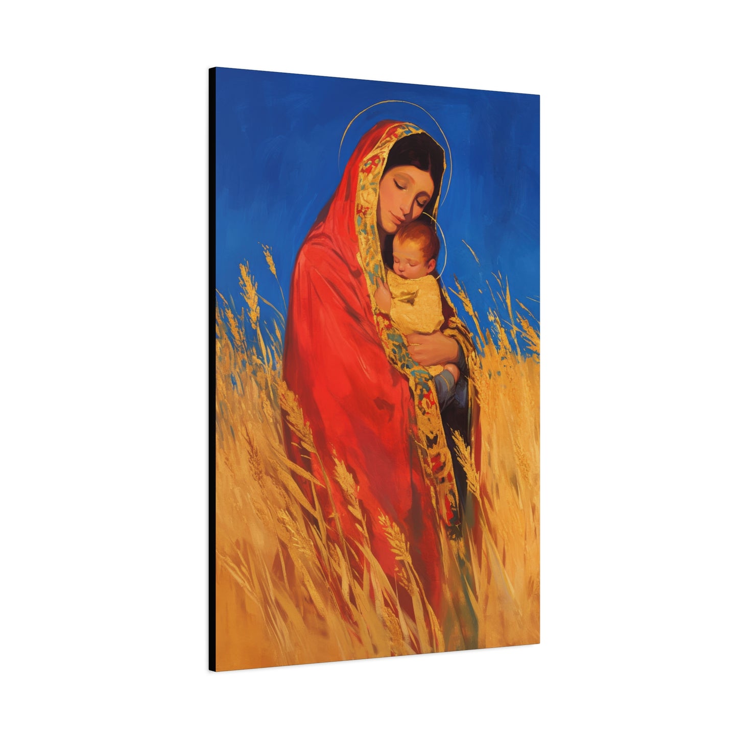 Our Lady of the Harvest  - Multiple Sizes - Catholic Home art - Museum Wrapped Canvas - Sanctified Souls Print