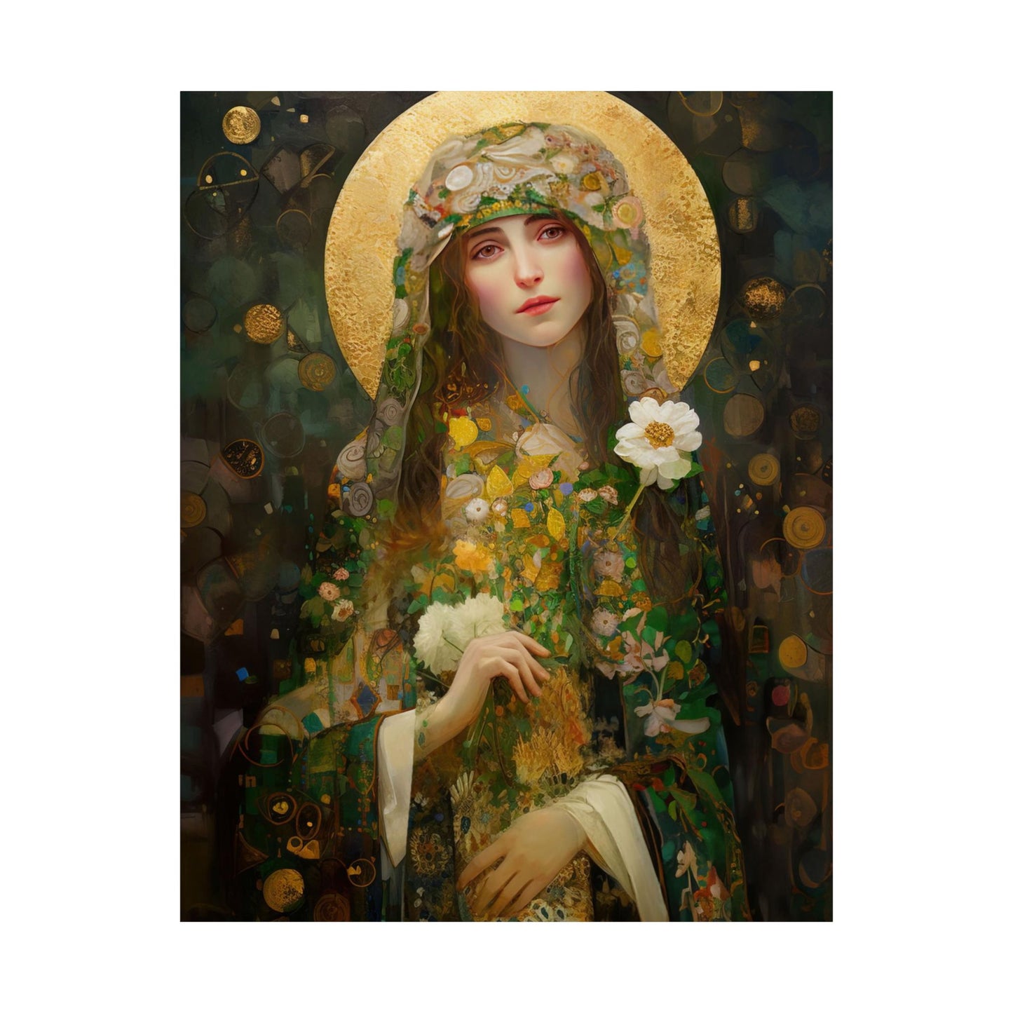 Saint Regina - Sanctified Souls Print - Multiple Sizes - Premium Matte Vertical Posters