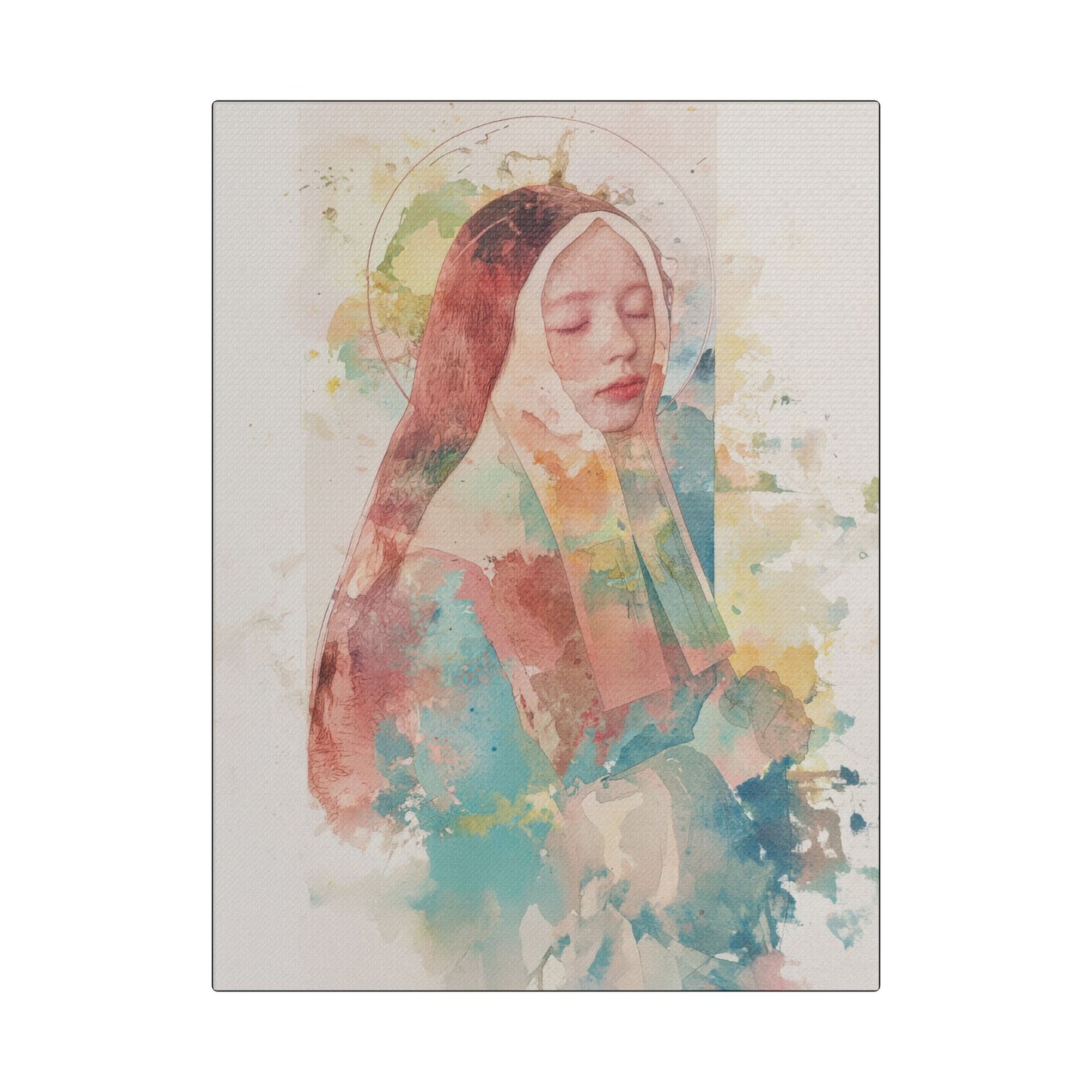 Saint Bernadette - Museum Wrapped Canvas - Sanctified Souls Print - Religious Art for your Home