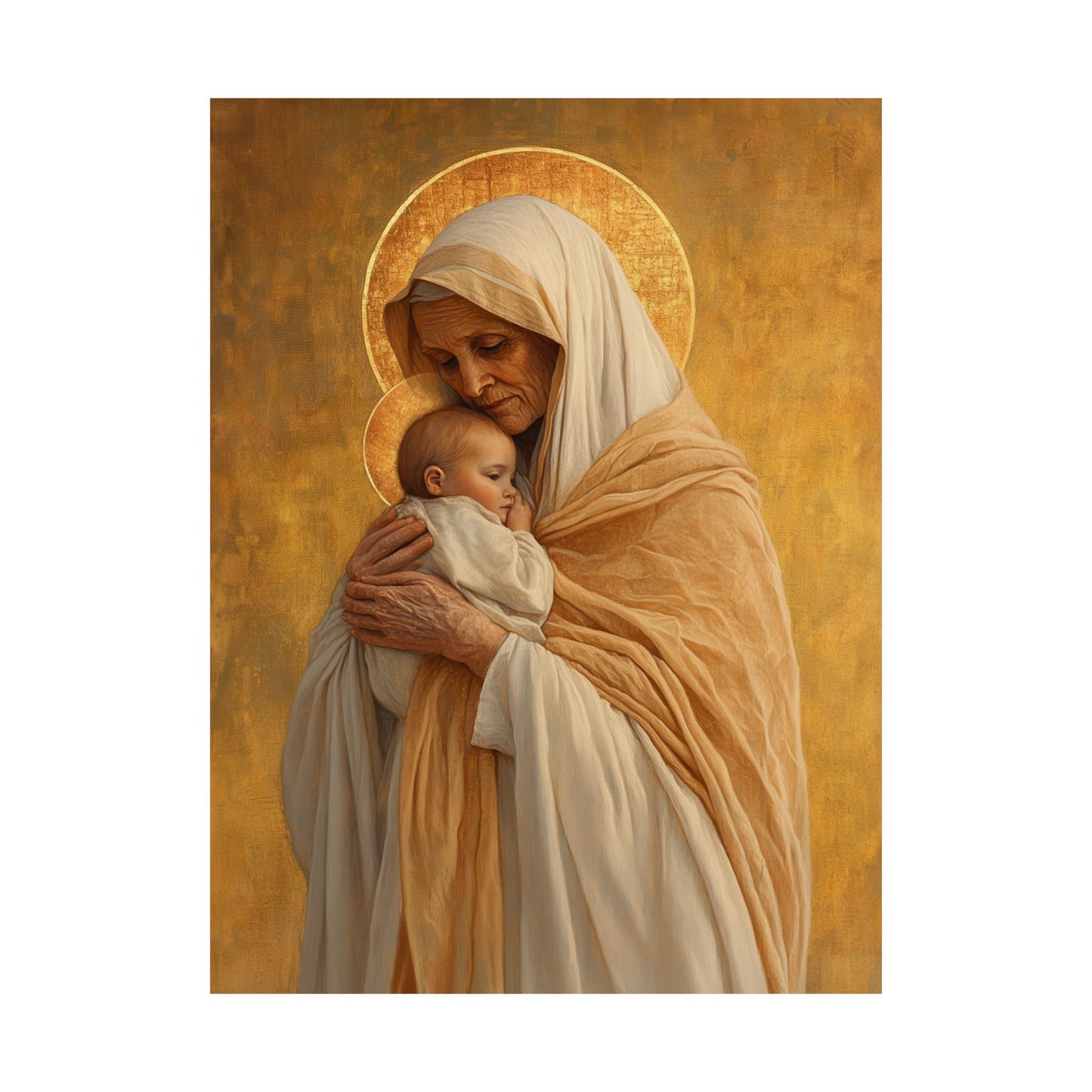 Saint Anna the Prophetess - Sanctified Souls Print - Multiple Sizes - Premium Posters - Catholic Art - Christian Home Decor Artwork