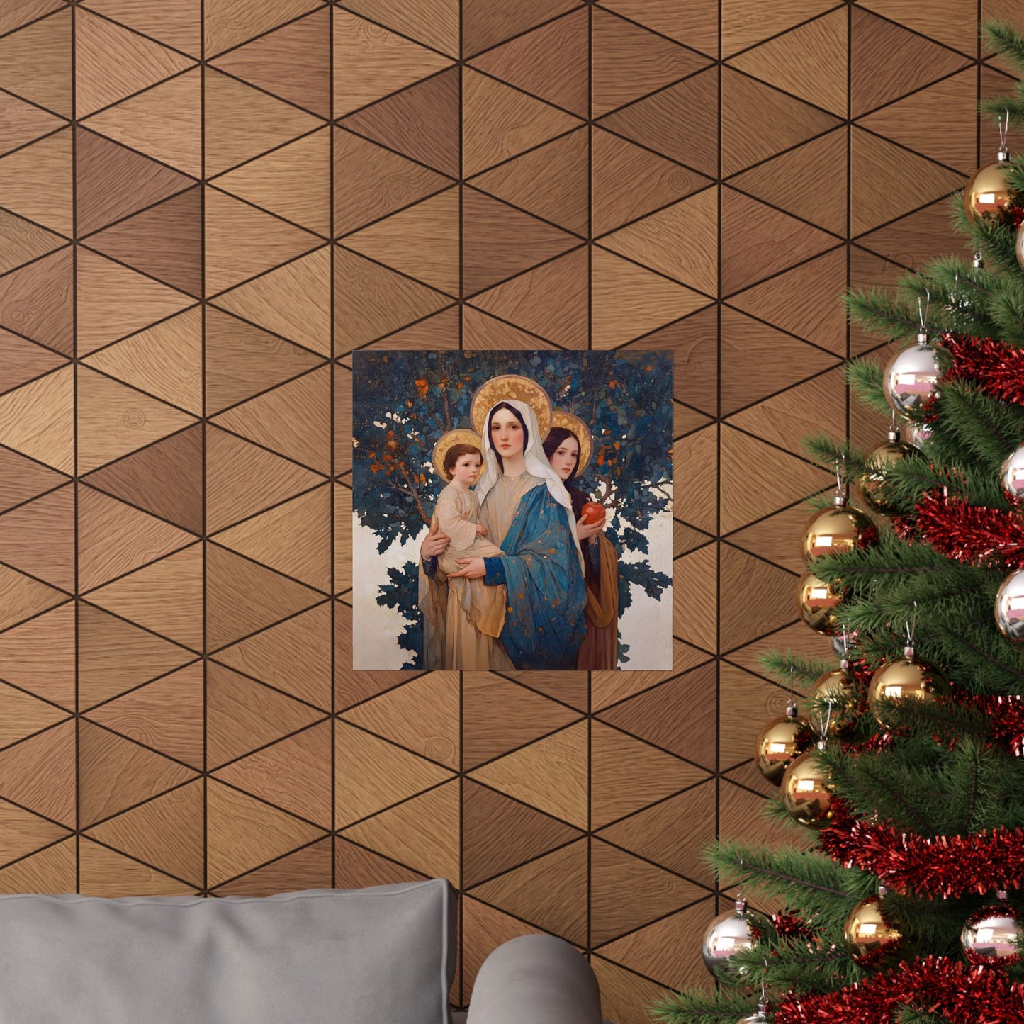 New Eve / Mary, The New Eve - Mother Mary Title - Marian Art - Sanctified Souls Print - Multiple Sizes - Premium Posters