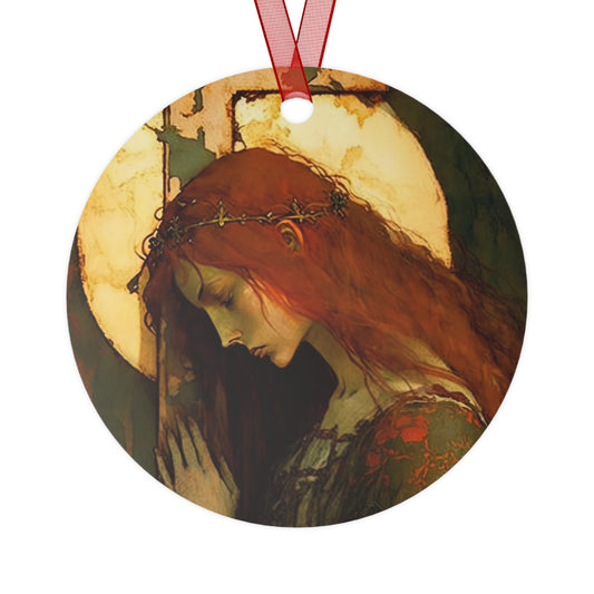The Eternal Hope of Mary Magdalene  Metal Ornament - Religious Holiday Christmas Ornament and Keepsake - Prayer Ornament - Catholic Gift