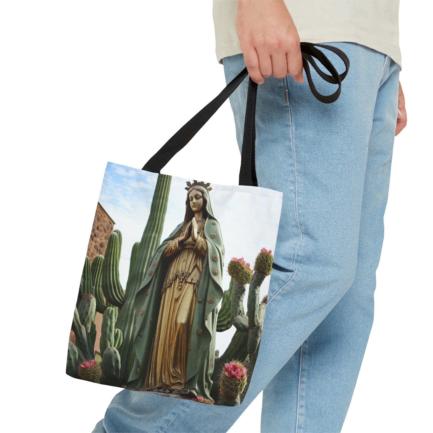 Our Lady of Guadalupe Tote Bag - Catholic faith inspired carry-all purse - day to day bag