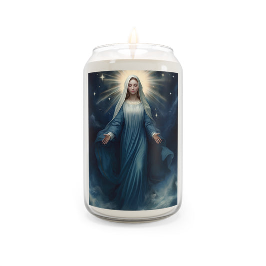 Our Lady, Star of the Sea - Scented Prayer Candle, 13.75oz - Tall Size - Religious Prayer Candle - Catholic Art - Religious Gift