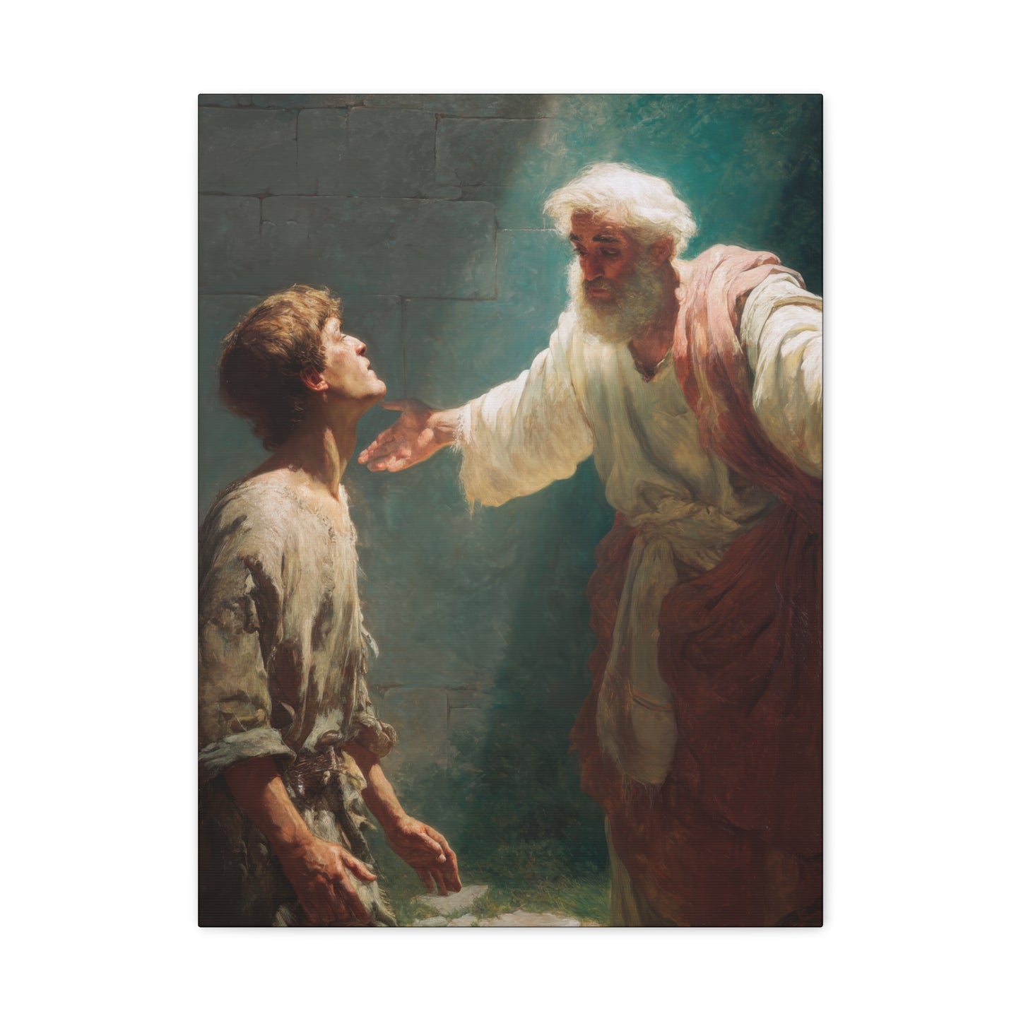 Homecoming of the Prodigal Son - Gallery Wrapped Canvas - Print - Religious Art for your Home - Catholic Art Print