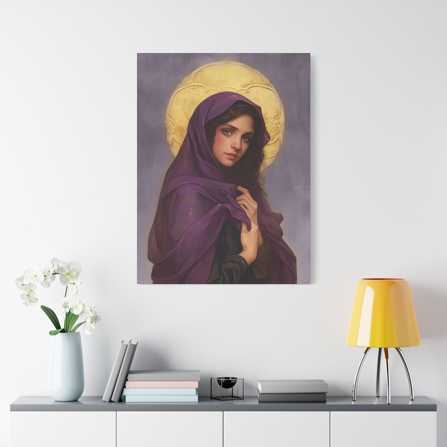 Saint Lydia Purpuraria / Lydia of Thyatira  - Museum Wrapped Canvas - Print - Religious Art for your Home - Christian print - Religious
