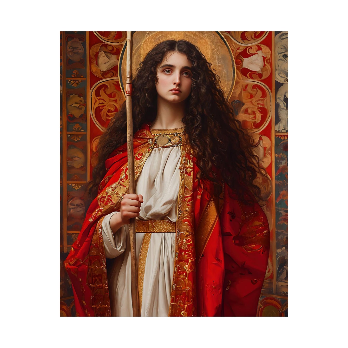 Saint Adela of Normandy - Sanctified Souls Print - Multiple Sizes - Premium Matte Vertical Posters