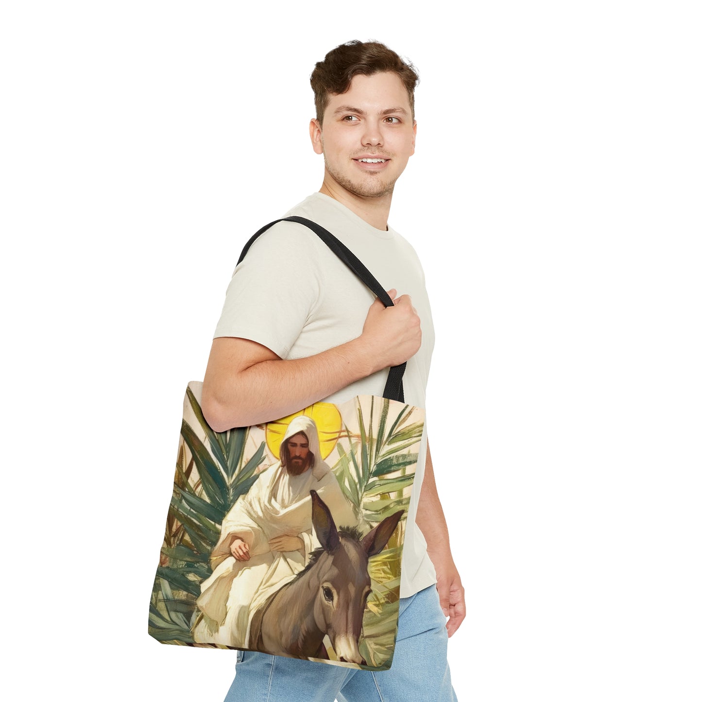 Benedictus Qui Venit (Blessed is He who comes) Tote Bag - Large Medium Small Faith Art Bag - Catholic Faith Purse - Double Sided