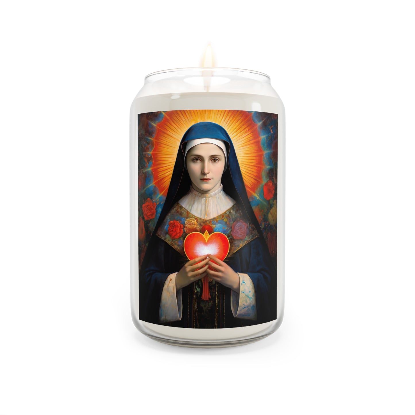 Saint Jane Frances de Chantal - Scented Prayer Candle, 13.75oz - Tall Size - Religious Prayer Candle - Catholic Art - Religious Gift