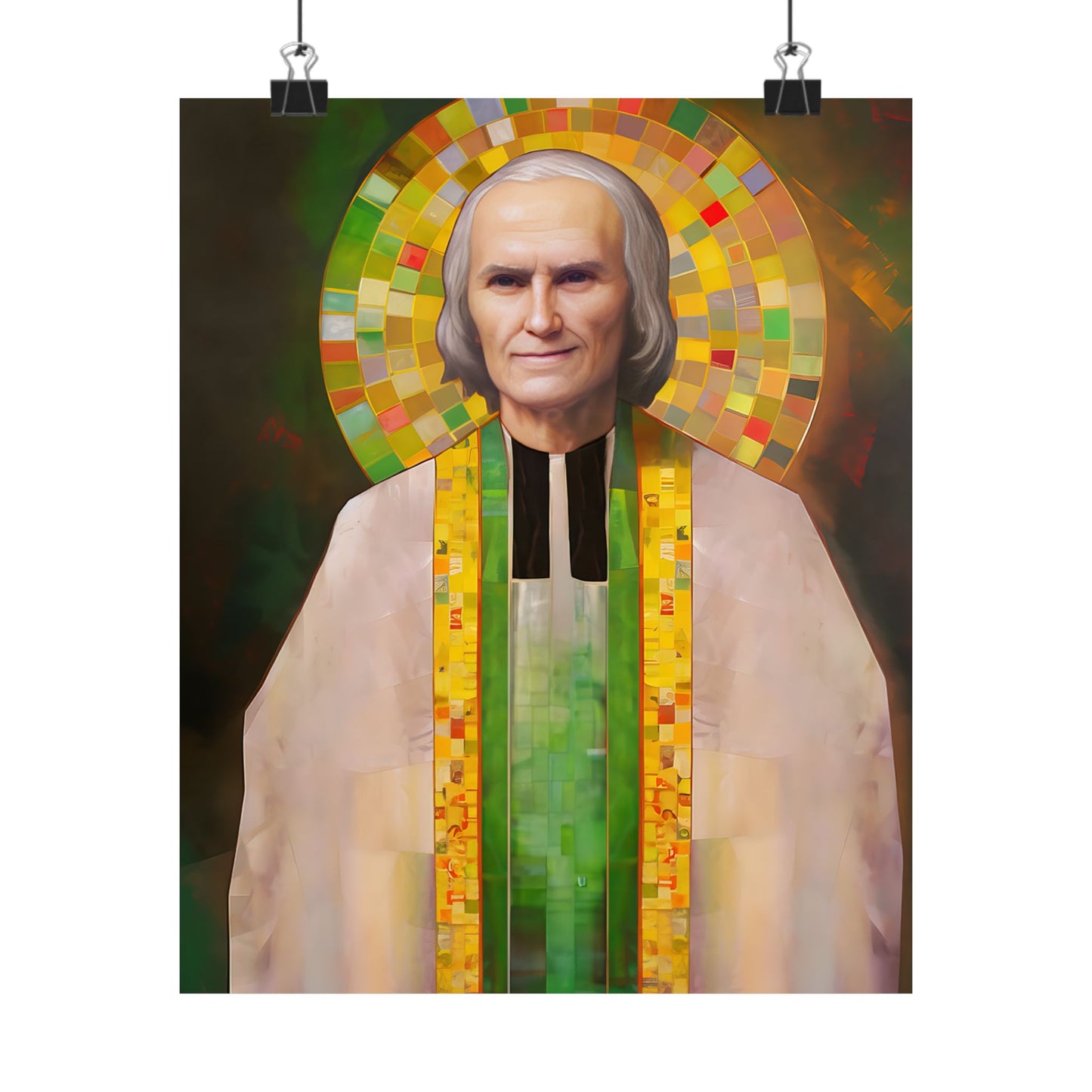 Saint John Vianney - Sanctified Souls Print - Multiple Sizes - Premium Matte Vertical Posters - Catholic Art - Religious Poster