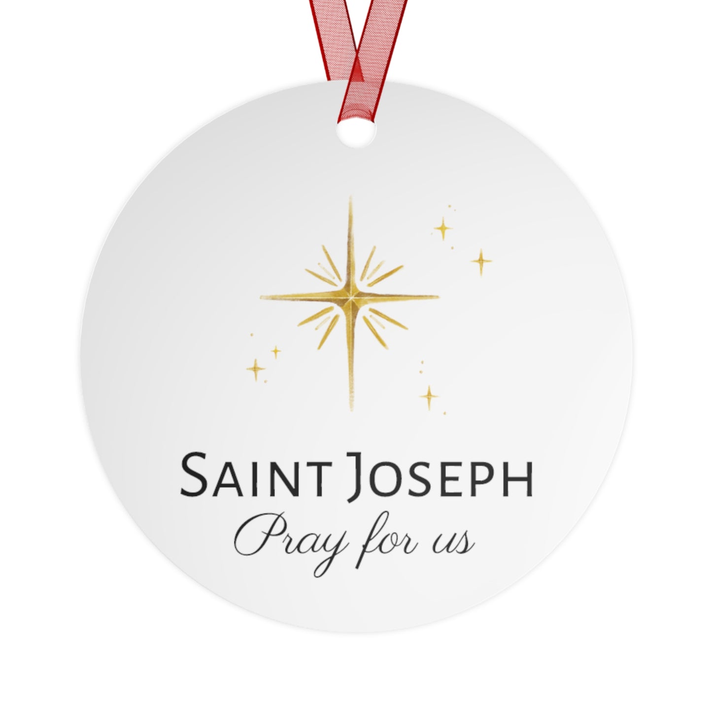 Saint Joseph the Father - Metal Ornament - Religious Holiday Christmas Ornament and Keepsake