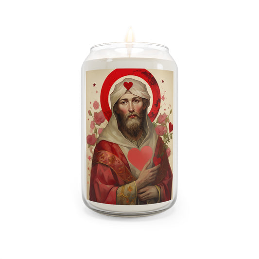Saint Valentine  - Scented Prayer Candle, 13.75oz - Tall Size - Religious Prayer Candle - Catholic Art