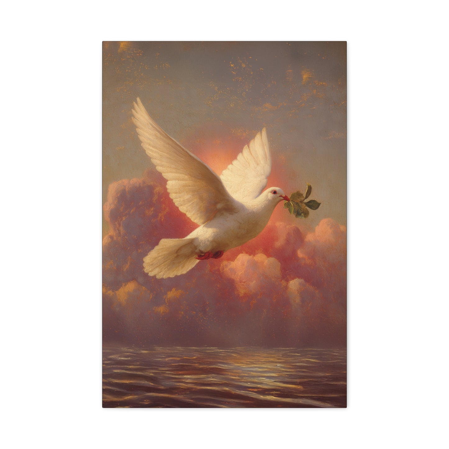 The Spirit Who Restored the Horizon - Holy Spirit - The Dove- Gallery Wrapped Canvas - Print - Religious Art for your Home - Catholic