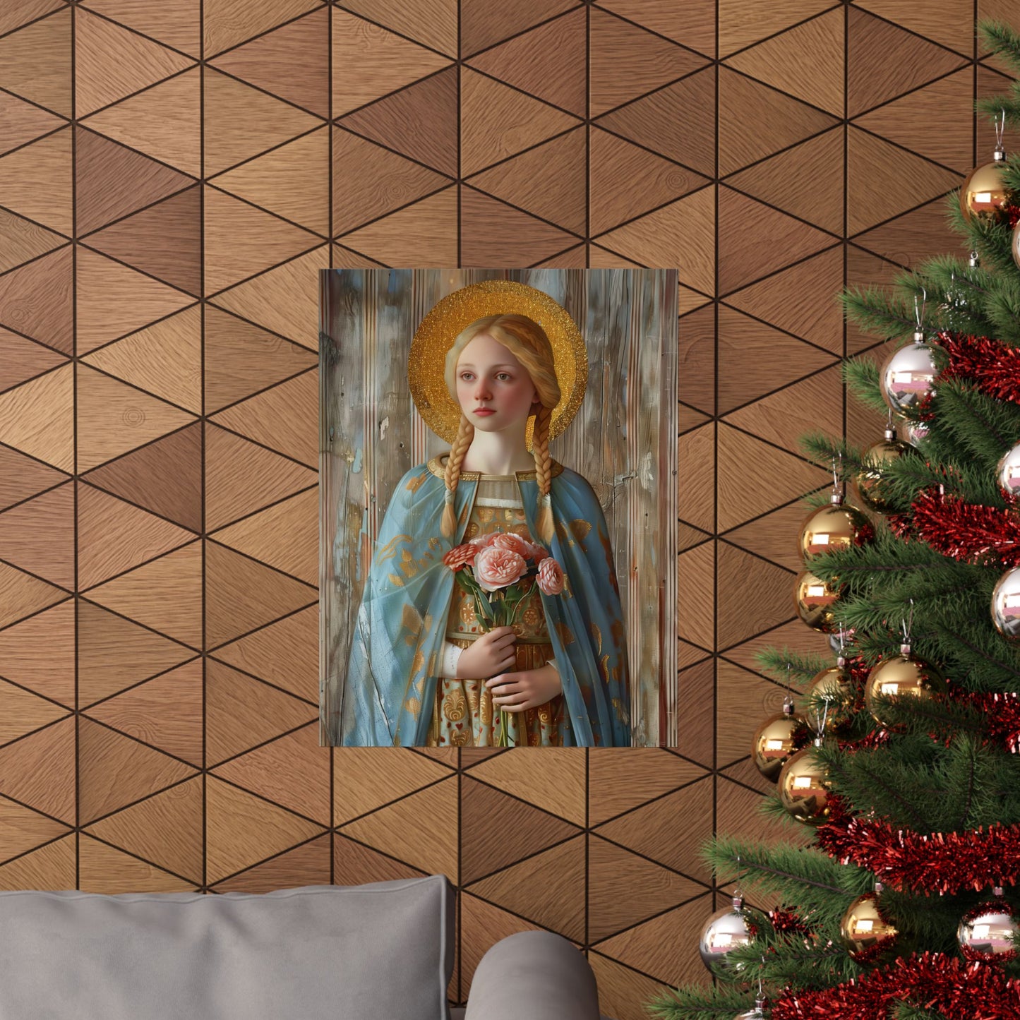 Saint Fina / Seraphina Print - Sanctified Souls Print - Multiple Sizes - Premium Matte Vertical Posters