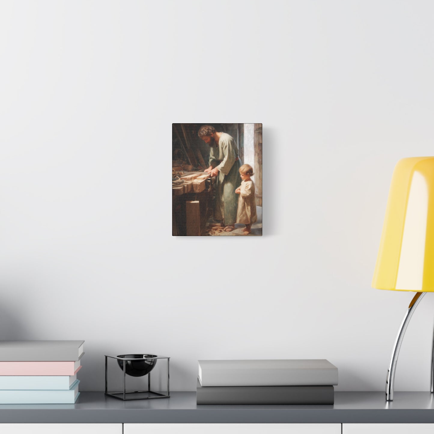 Saint Joseph the Worker - Museum Wrapped Canvas - Sanctified Souls Print - Religious Art for your Home