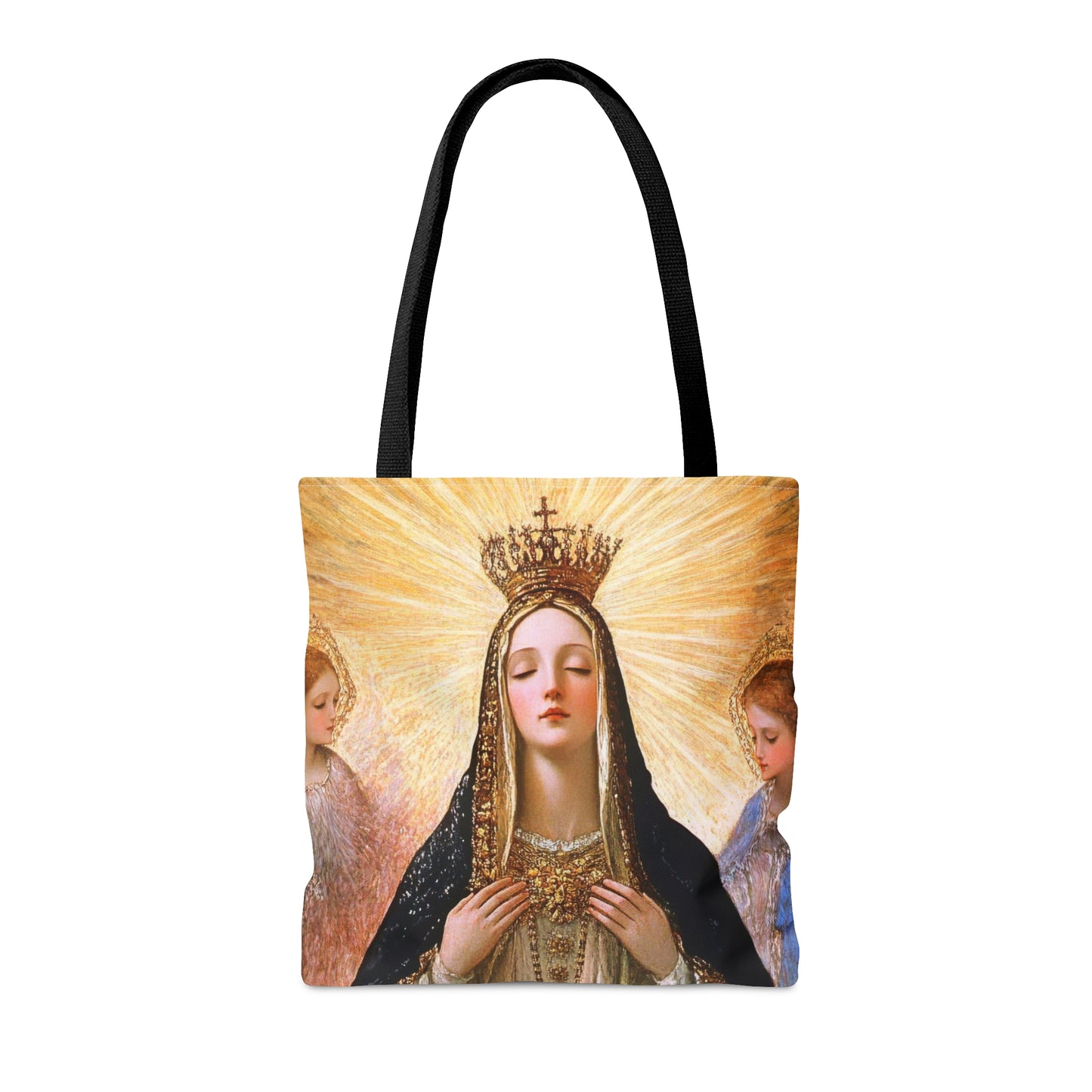 Divine Majesty: The Crowning of the Queen of Heaven Tote Bag - Large Medium Small Faith Art Bag - Catholic Faith Purse - Religious