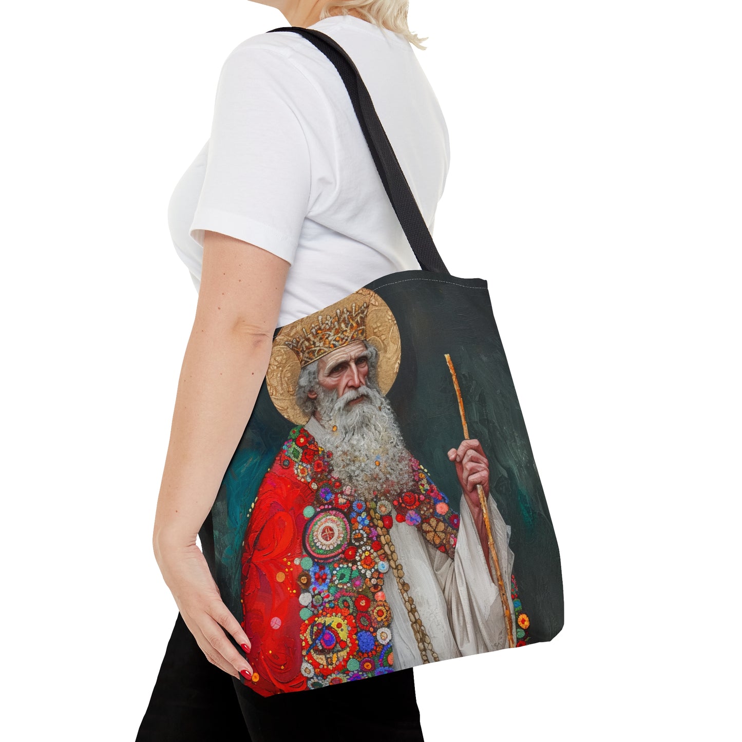 Saint Richard - Purse - Three sizes - Large Medium Small Faith Art Bag - Catholic purse - Double Sided - Patron Saint Artwork