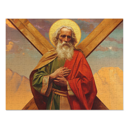 Saint Andrew the Apostle - - Puzzle and Keepsake Tin - Religious Jigsaw Puzzle (30, 110, 252, 500,1000-Piece) - Religious Puzzle