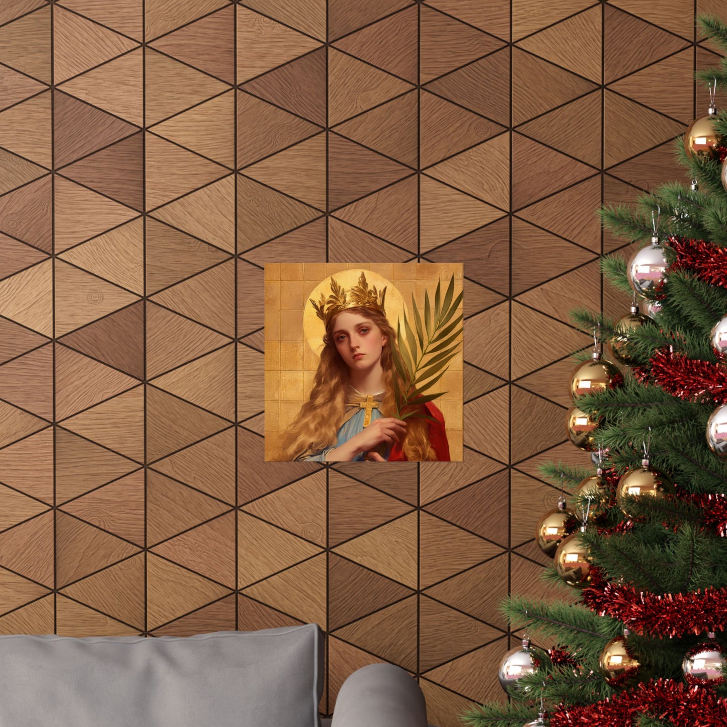 Saint Agrippina - Sanctified Souls Print - Multiple Sizes - Premium Matte Vertical Posters