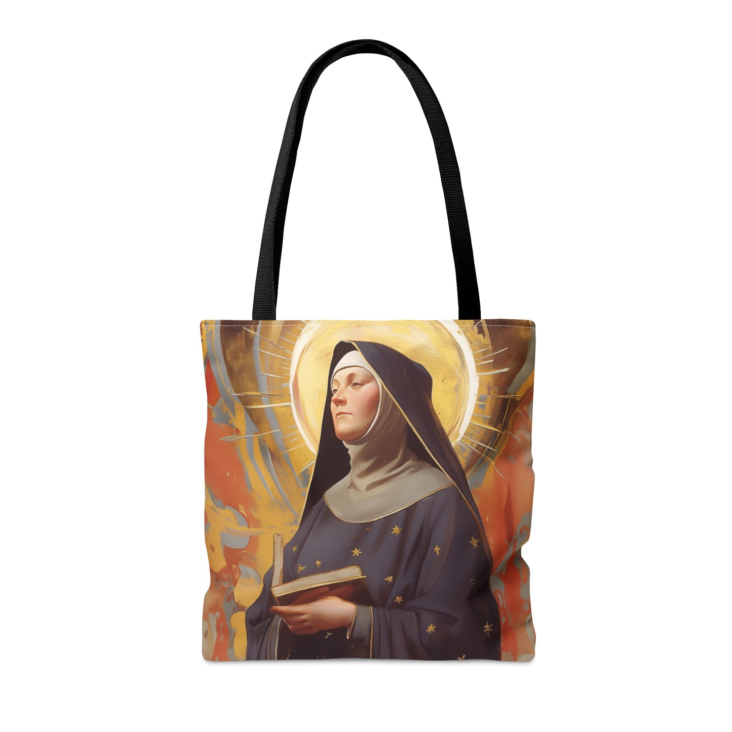 Saint Monica of Hippo Tote Bag - Large Medium Small Faith Art Bag - Catholic Faith Purse - Religious - Reusable - Prayer Bag