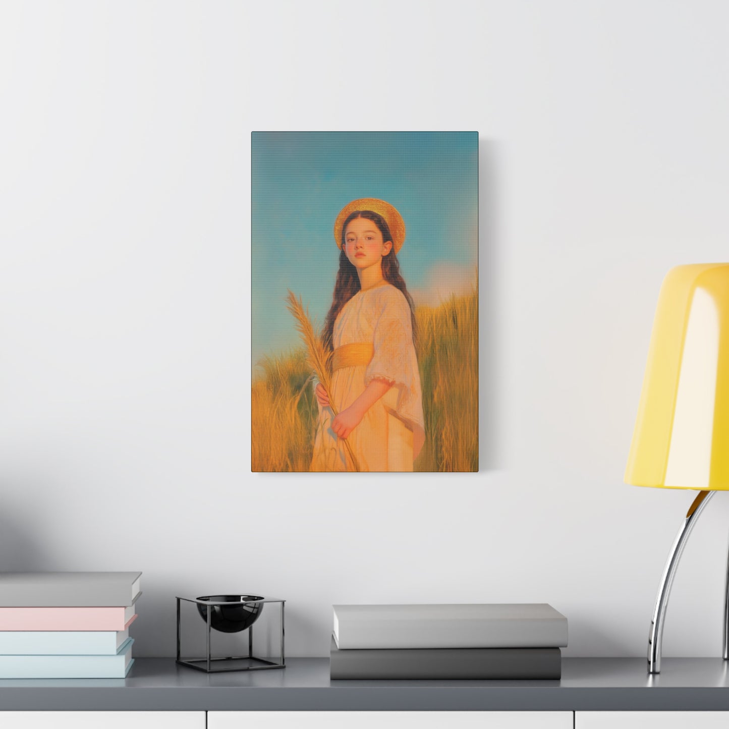 Saint Faith - Multiple Sizes - Catholic Home art - Museum Wrapped Canvas - Sanctified Souls Print - Martyr Saint