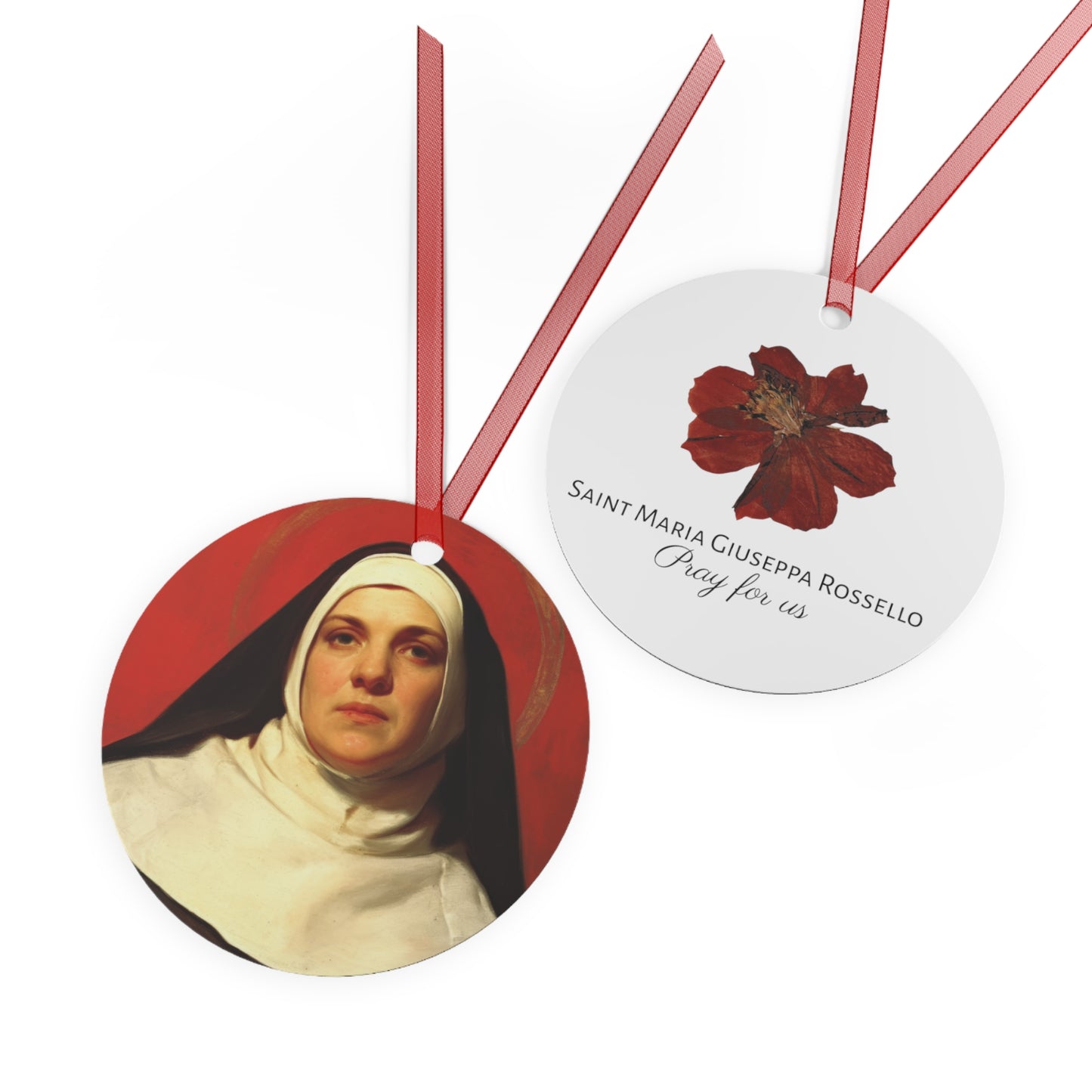 Saint Maria Giuseppa Rossello - Metal Ornament - Religious Holiday Christmas Ornament and Keepsake
